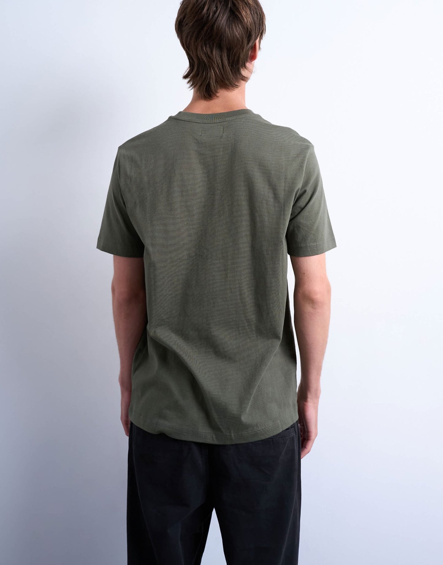 Topman classic fit t-shirt in khaki - ASOS Sample Sale