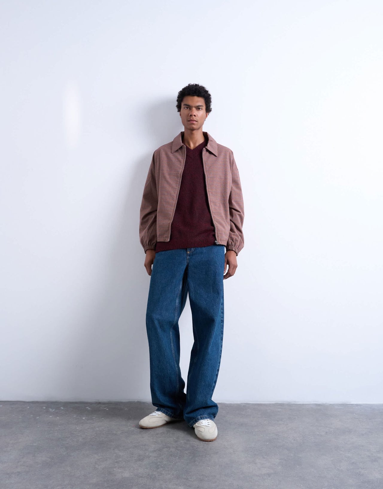 Topman harrington jacket in check - ASOS Sample Sale