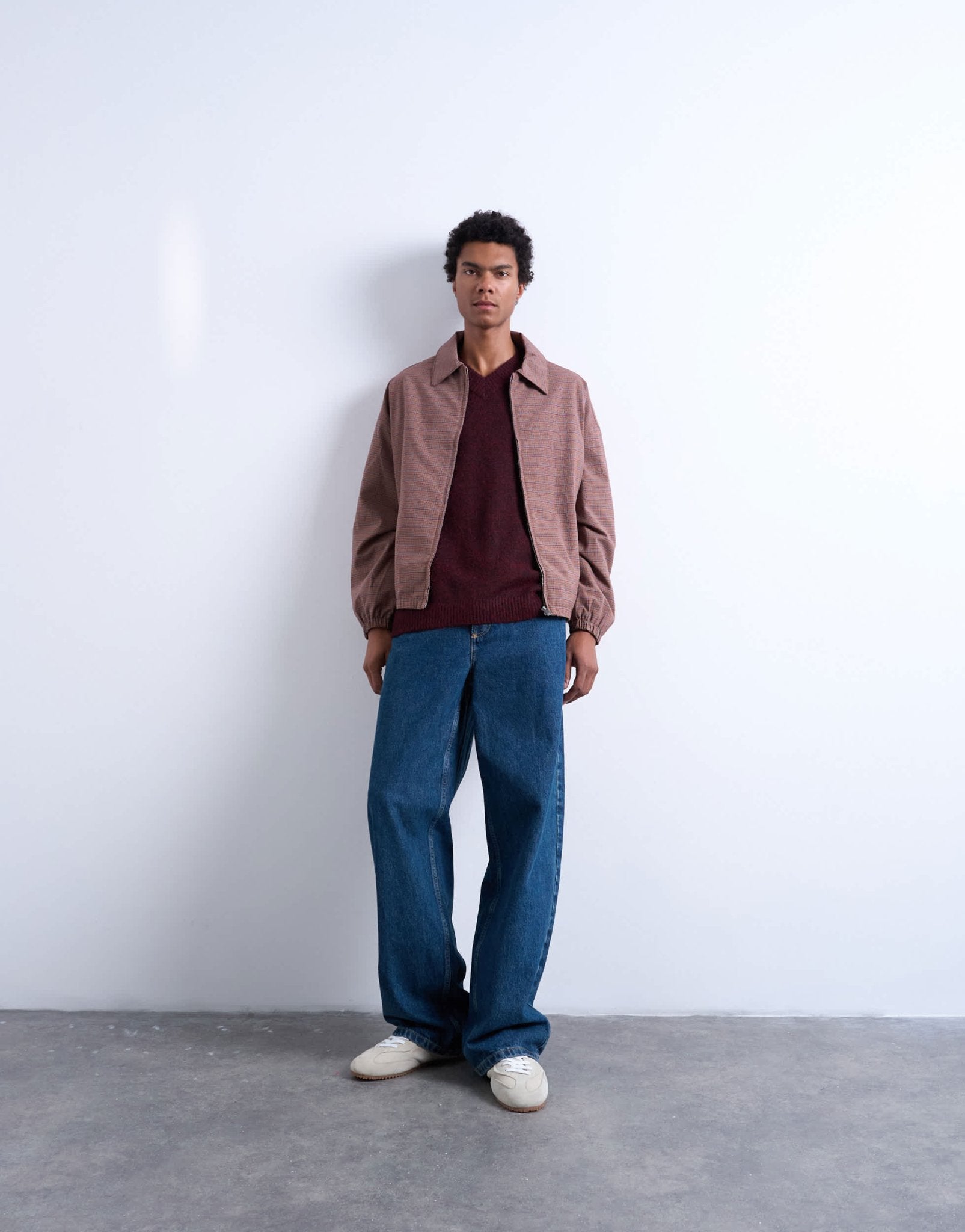 Topman harrington jacket in check - ASOS Sample Sale