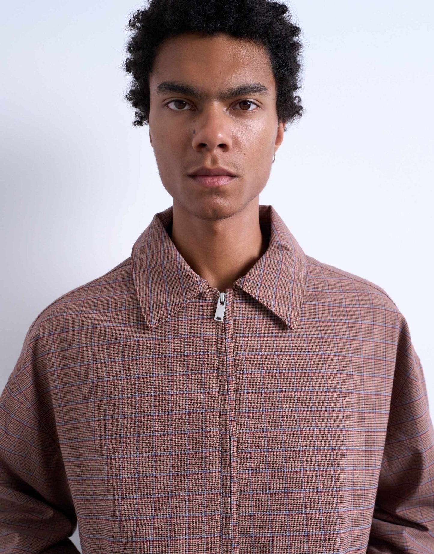 Topman harrington jacket in check - ASOS Sample Sale
