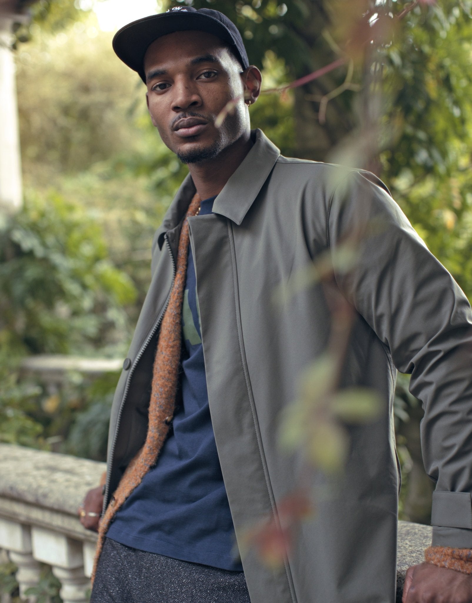 Topman hooded mac coat in khaki - ASOS Sample Sale