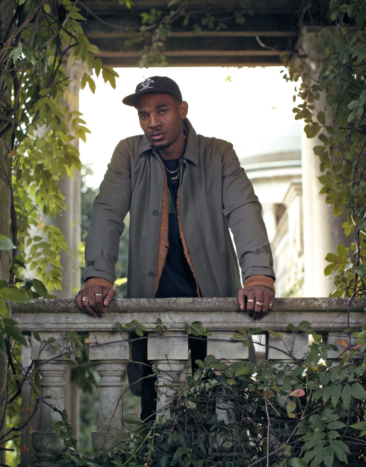Topman hooded mac coat in khaki - ASOS Sample Sale