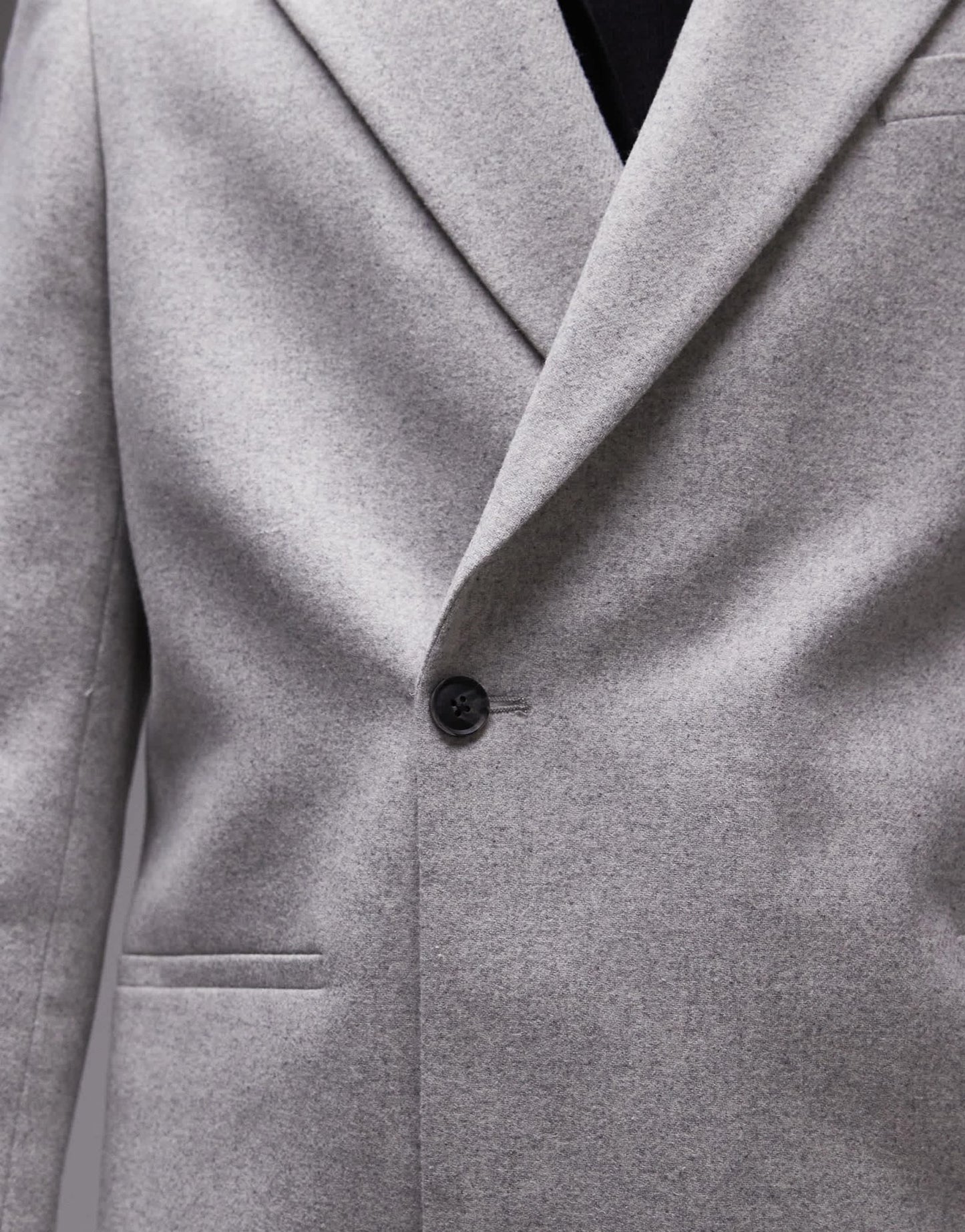 Topman premium wool mix oversized double breasted suit jacket in light grey - ASOS Sample Sale