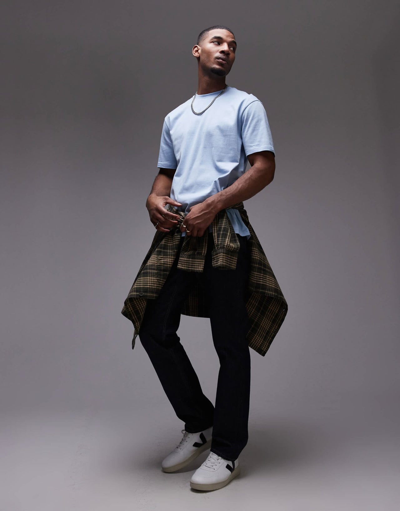 Topman relaxed fit t-shirt in blue - ASOS Sample Sale