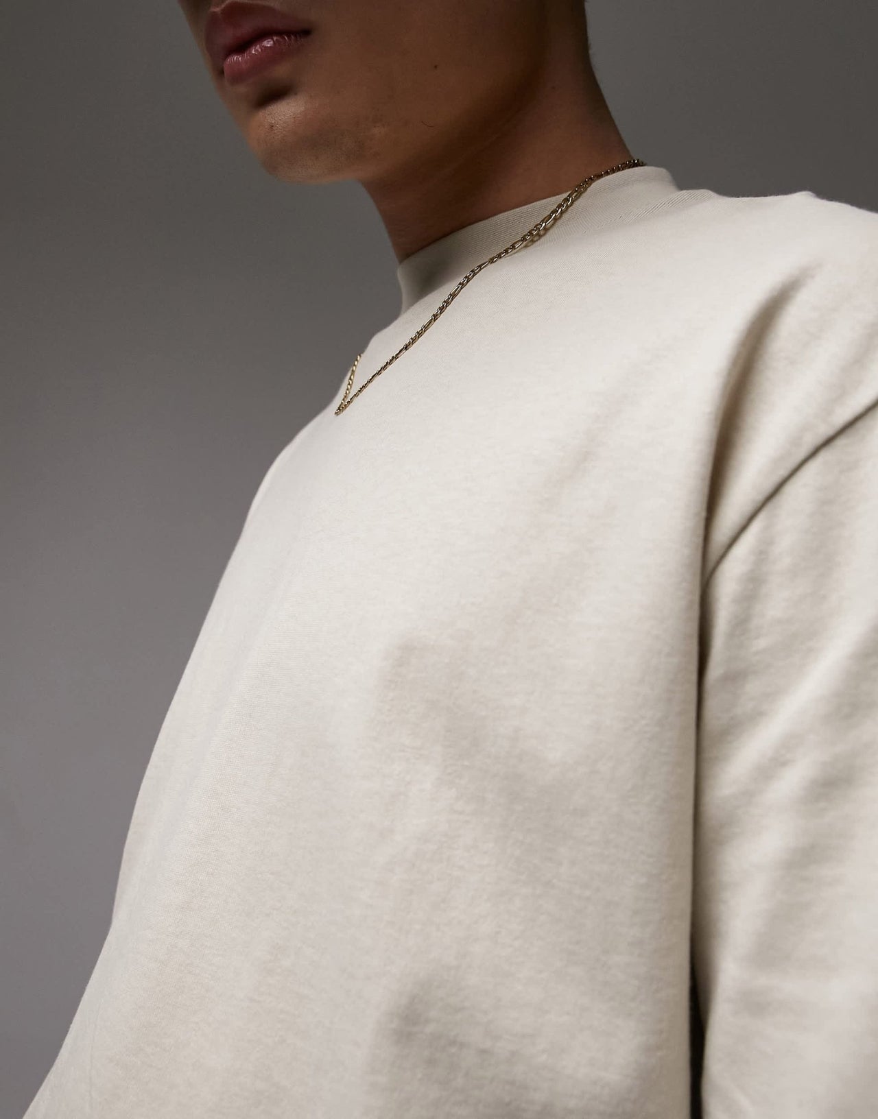 Topman relaxed fit t-shirt in stone - ASOS Sample Sale