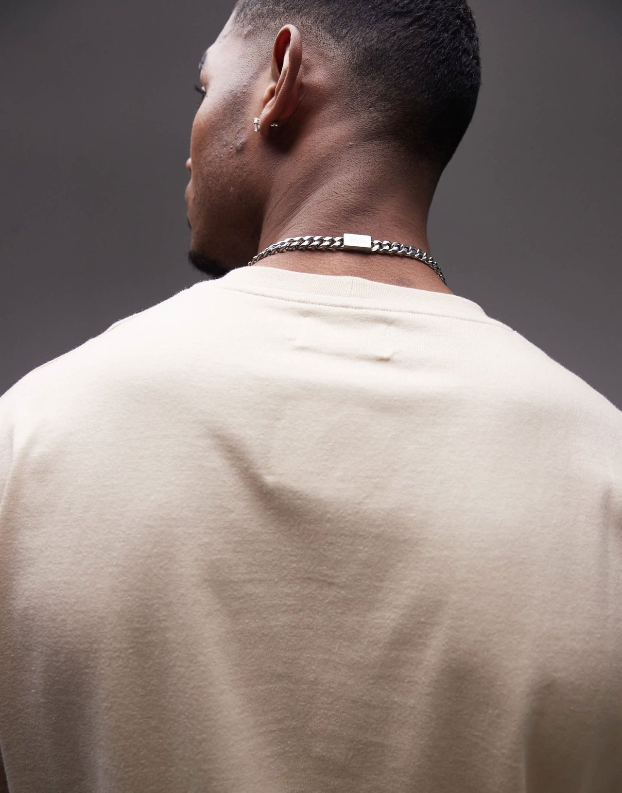 Topman relaxed fit t-shirt in stone - ASOS Sample Sale