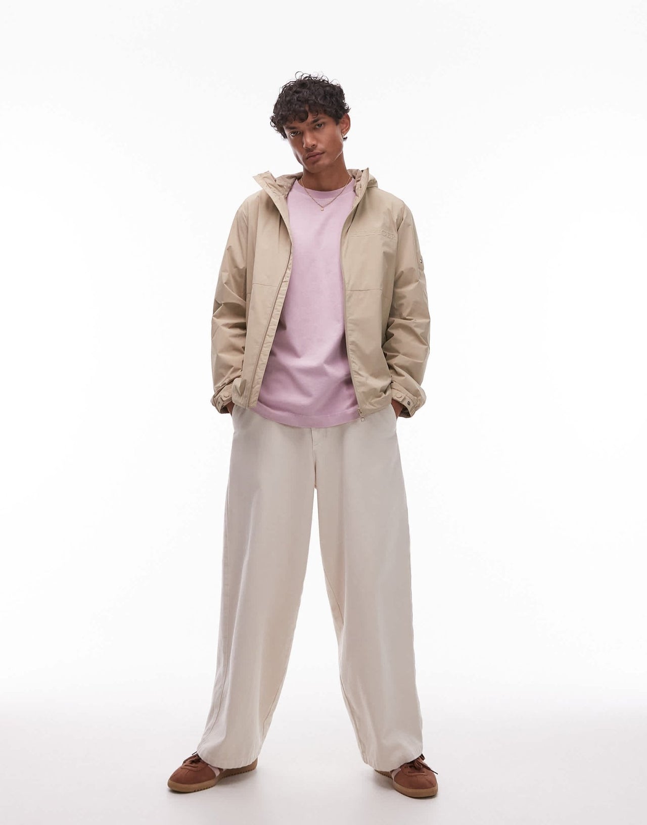 Topman relaxed fit t-shirt in washed lilac - ASOS Sample Sale