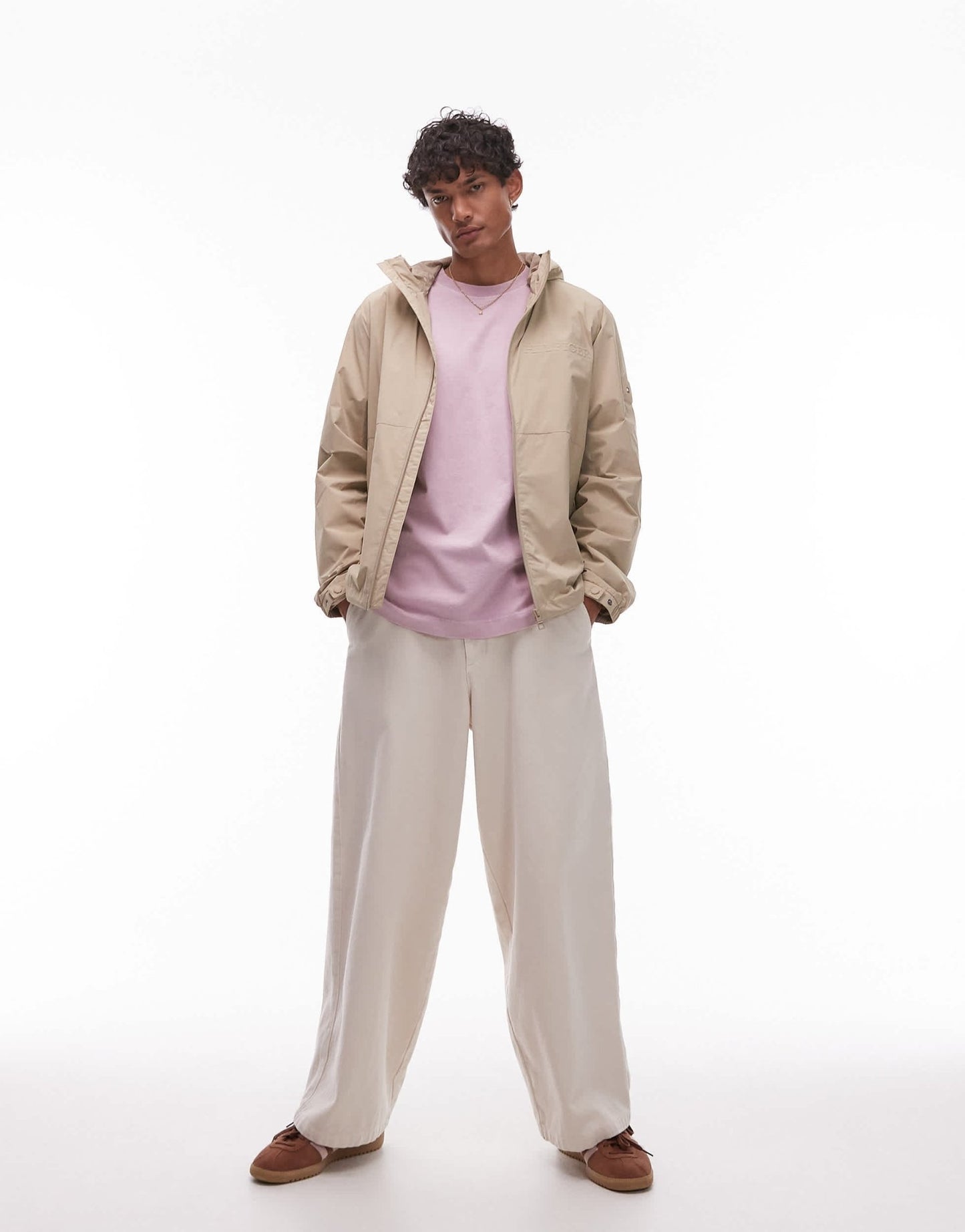 Topman relaxed fit t-shirt in washed lilac - ASOS Sample Sale