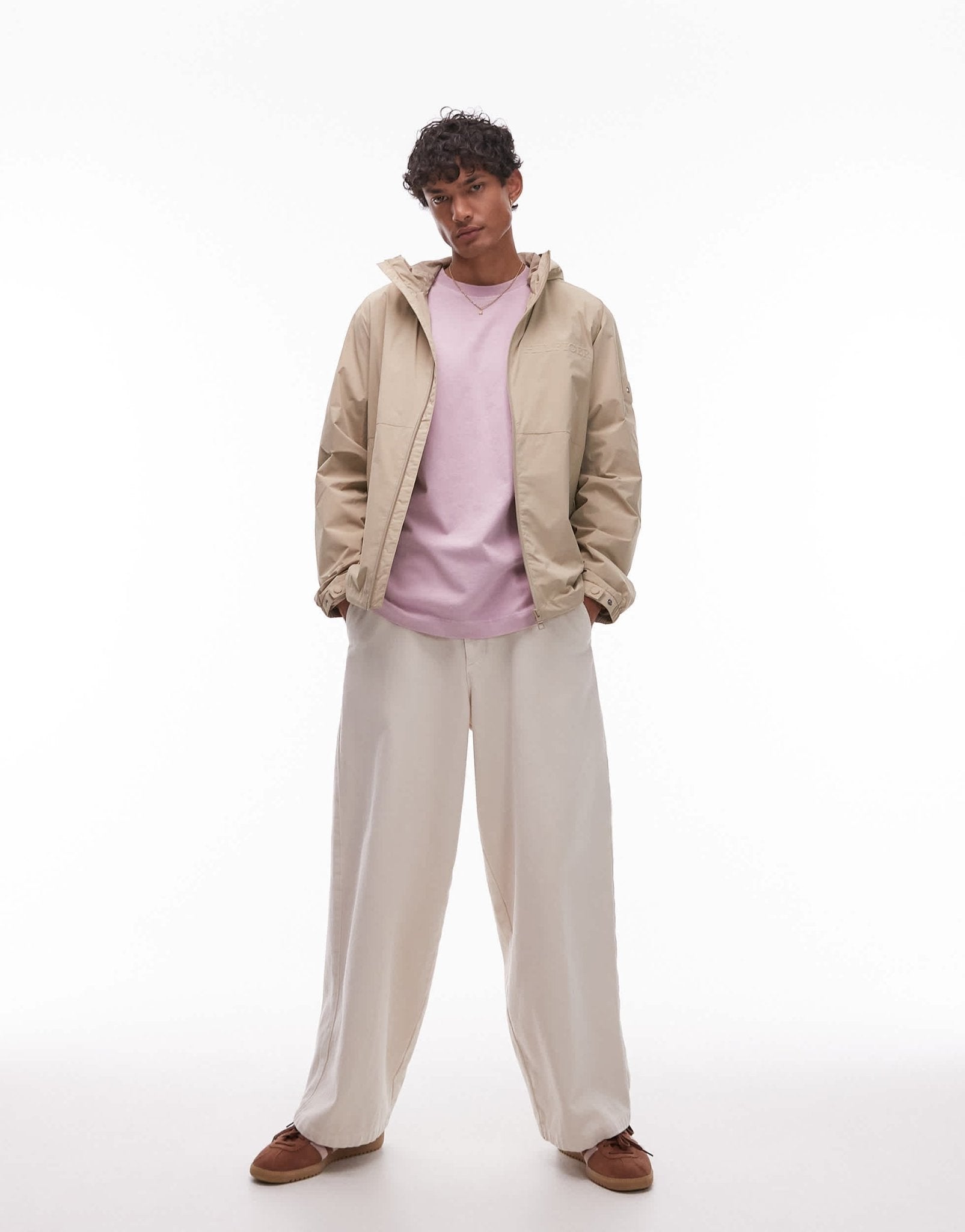 Topman relaxed fit t-shirt in washed lilac - ASOS Sample Sale