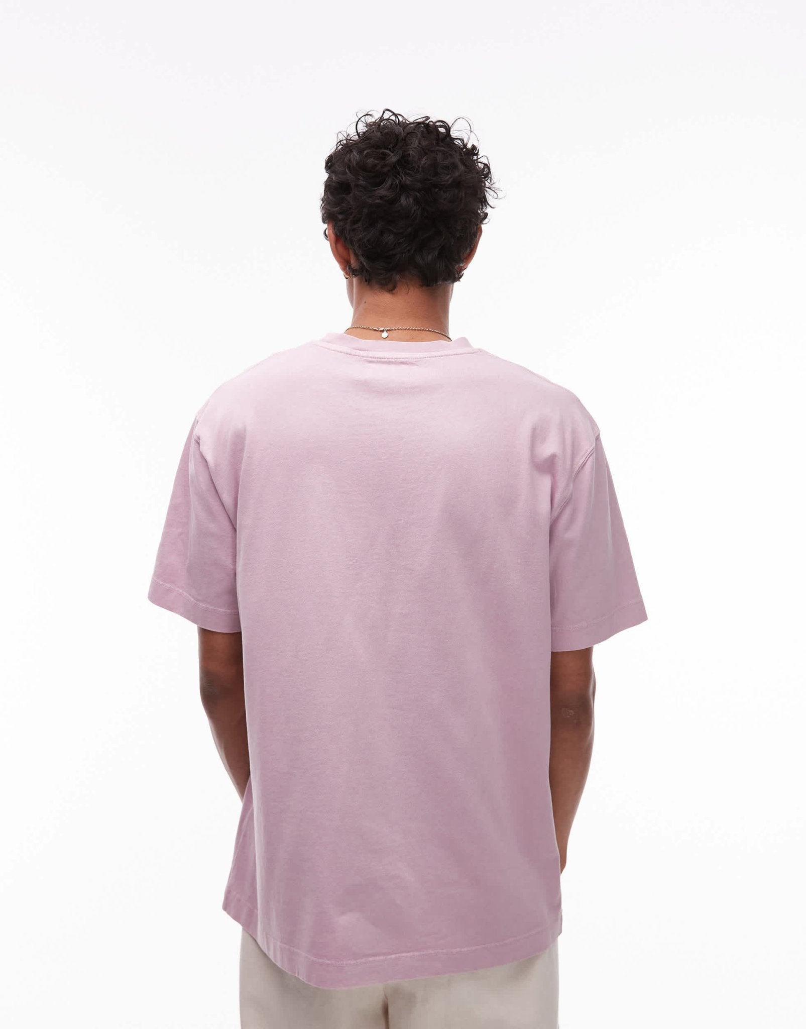 Topman relaxed fit t-shirt in washed lilac - ASOS Sample Sale