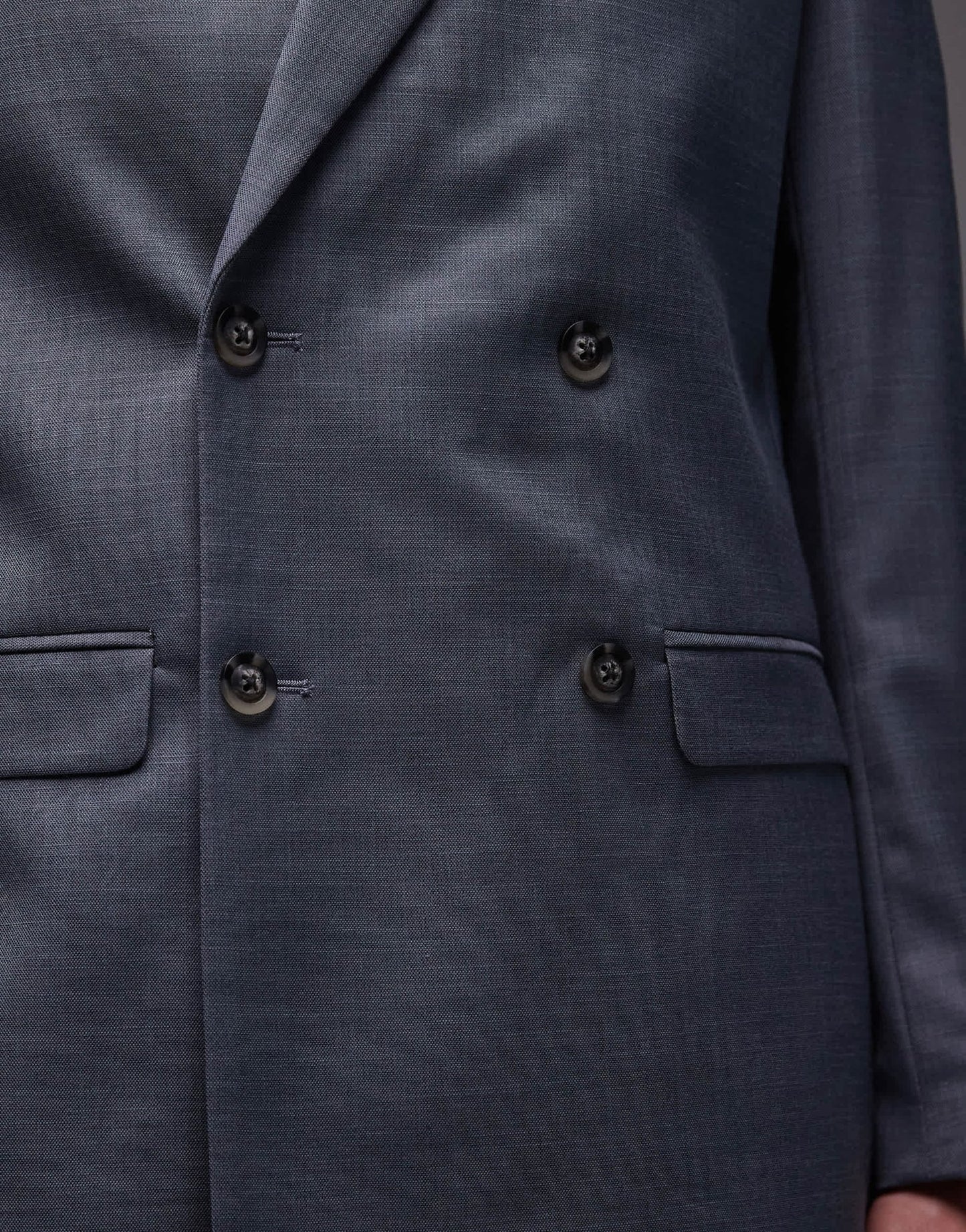 Topman relaxed suit jacket in blue - ASOS Sample Sale