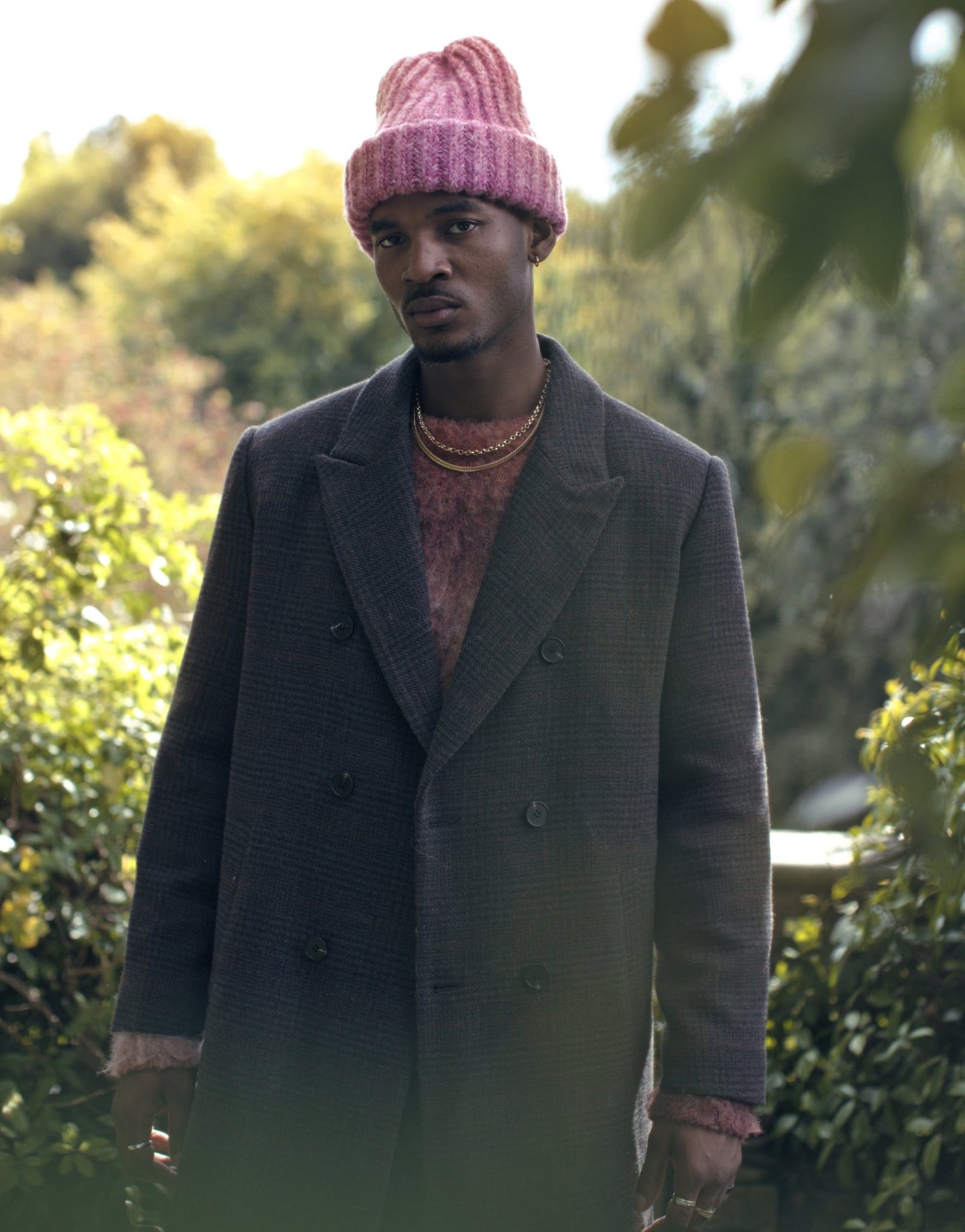Topman single breasted overcoat in heritage check - ASOS Sample Sale
