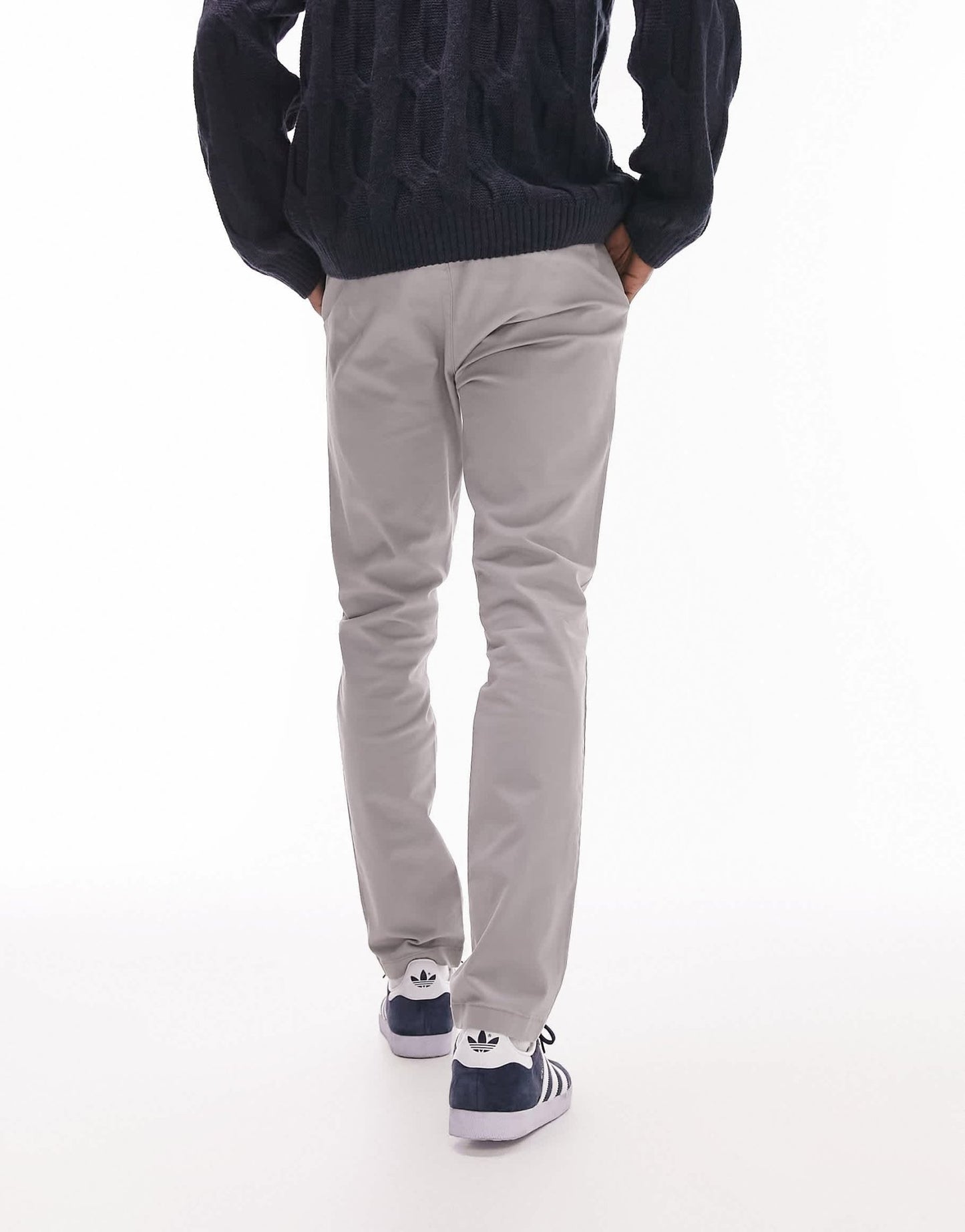Topman skinny 2 pack chino trousers in black and grey - ASOS Sample Sale