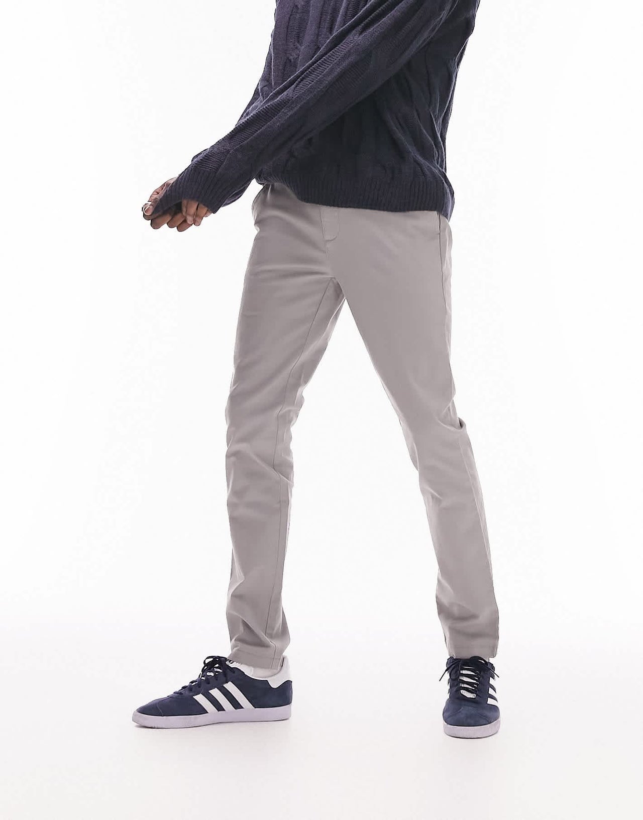 Topman skinny 2 pack chino trousers in black and grey - ASOS Sample Sale