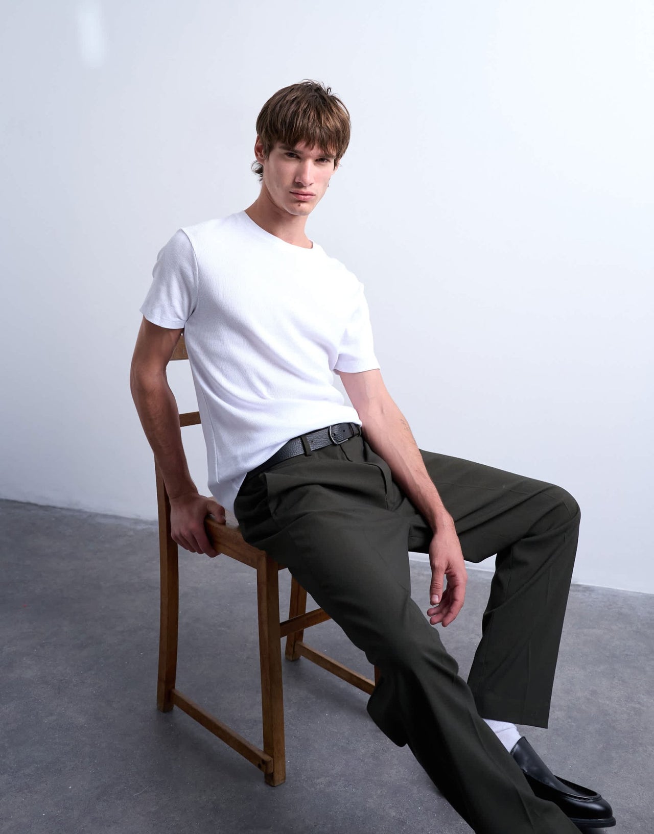 Topman skinny fit ribbed t-shirt in white - ASOS Sample Sale