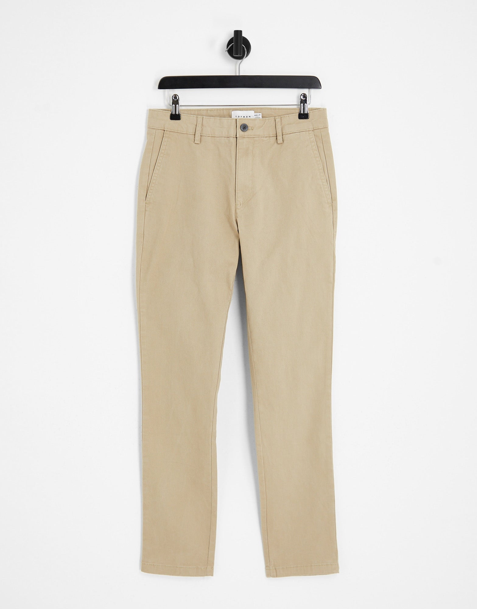 Topman slim chino trousers in stone - ASOS Sample Sale