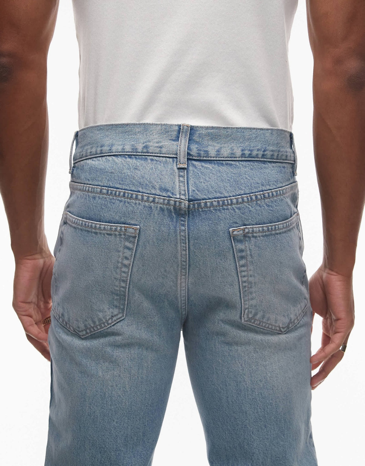 Topman straight leg jean in light wash - ASOS Sample Sale