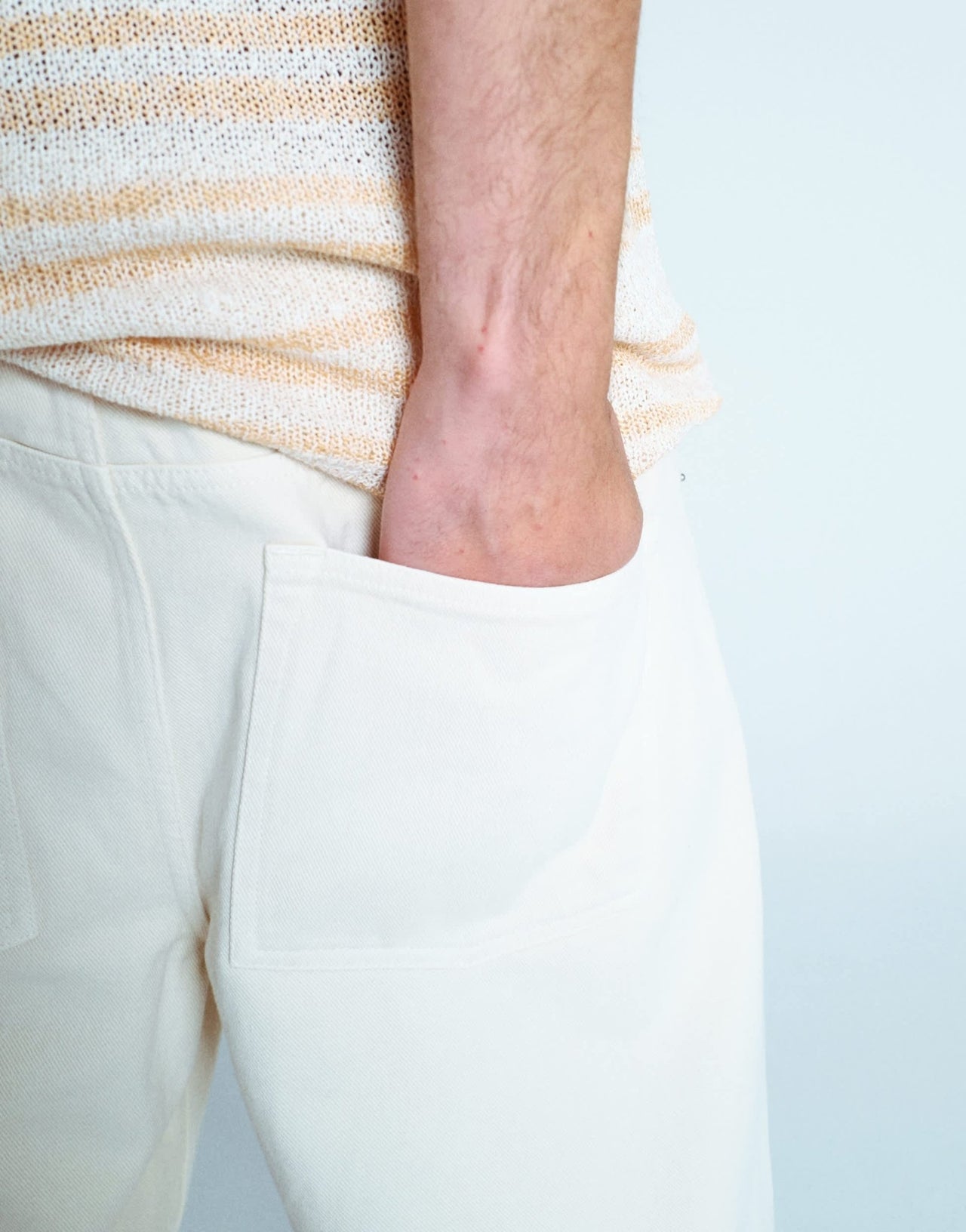 Topman washed twill shorts in neutral - ASOS Sample Sale