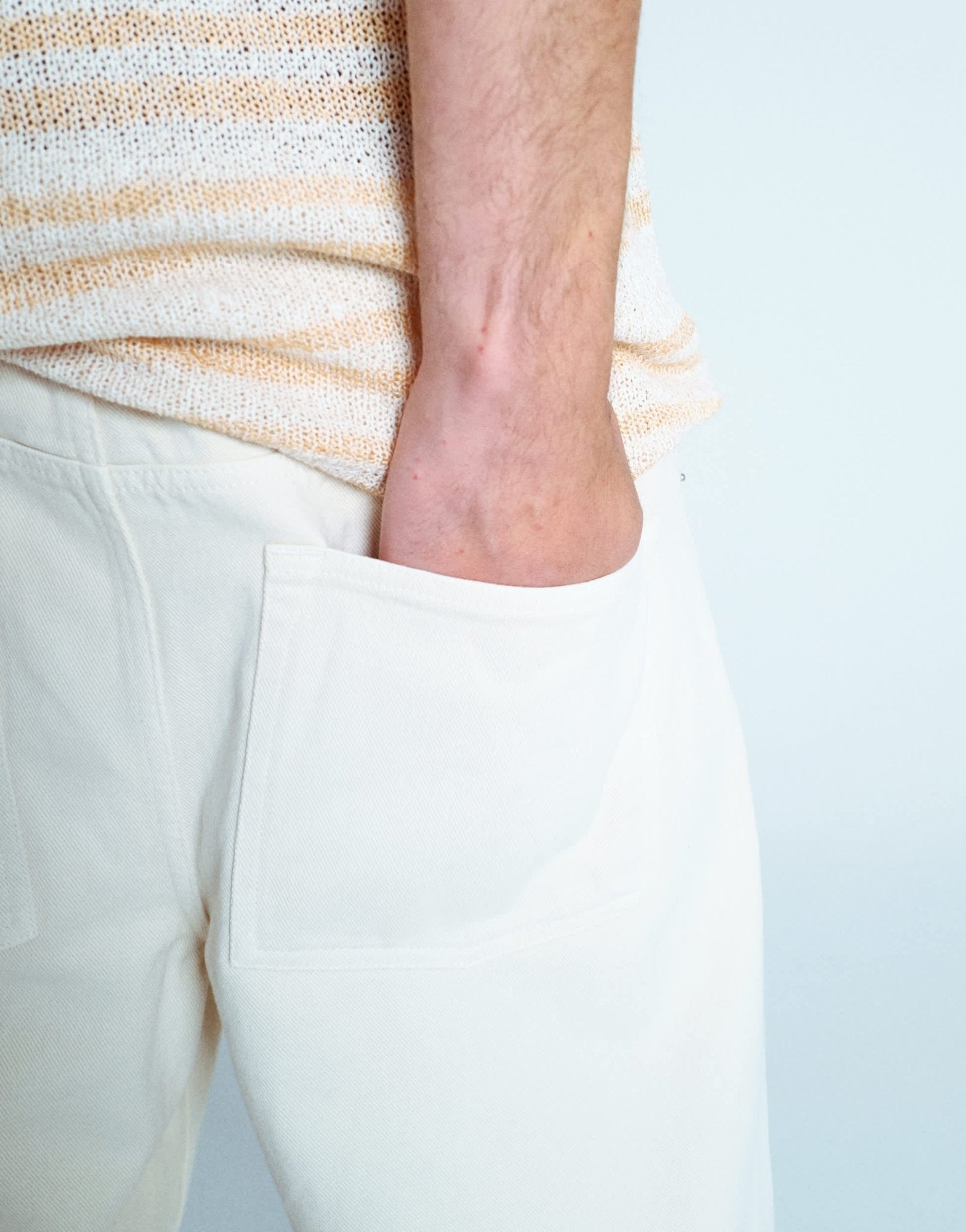 Topman washed twill shorts in neutral - ASOS Sample Sale