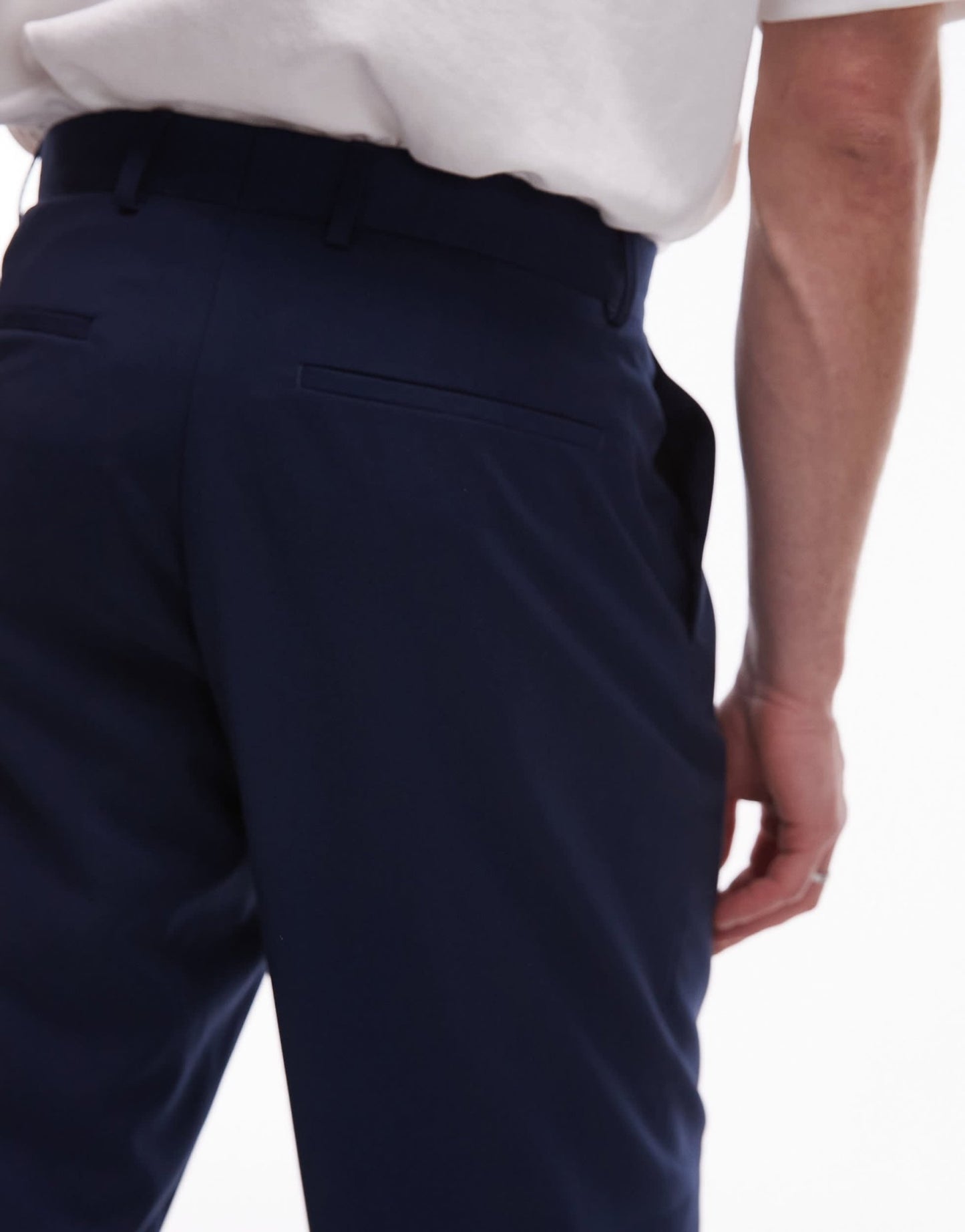Topman wide leg suit trousers in blue - ASOS Sample Sale