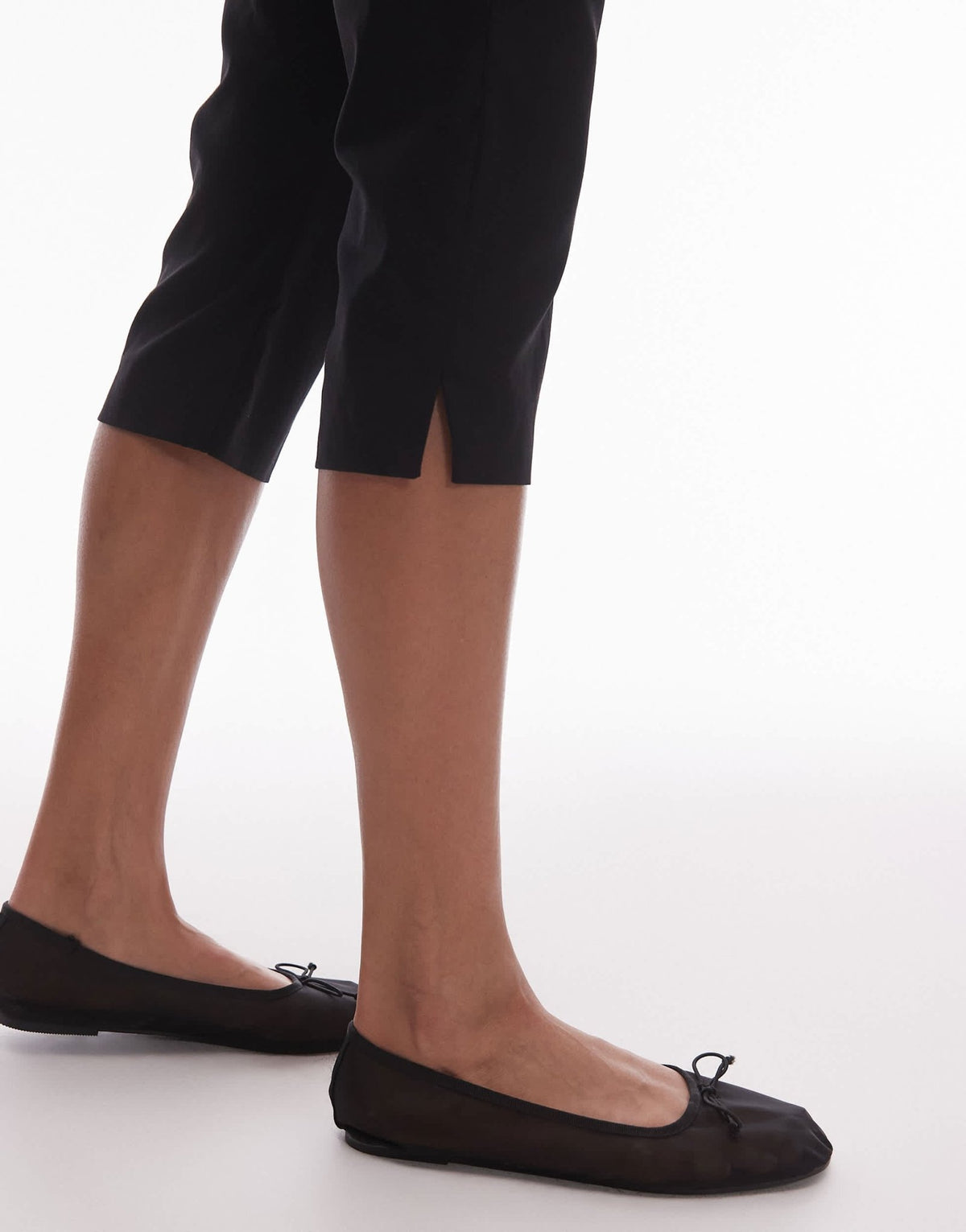 Topshop bengaline capri in black - ASOS Sample Sale