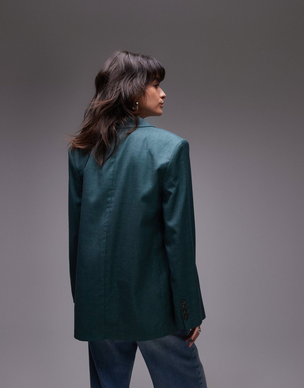 Topshop blazer in green - ASOS Sample Sale