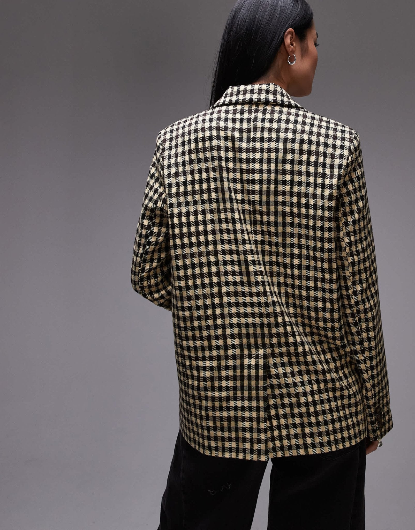 Topshop bold check tailored blazer in multi - ASOS Sample Sale