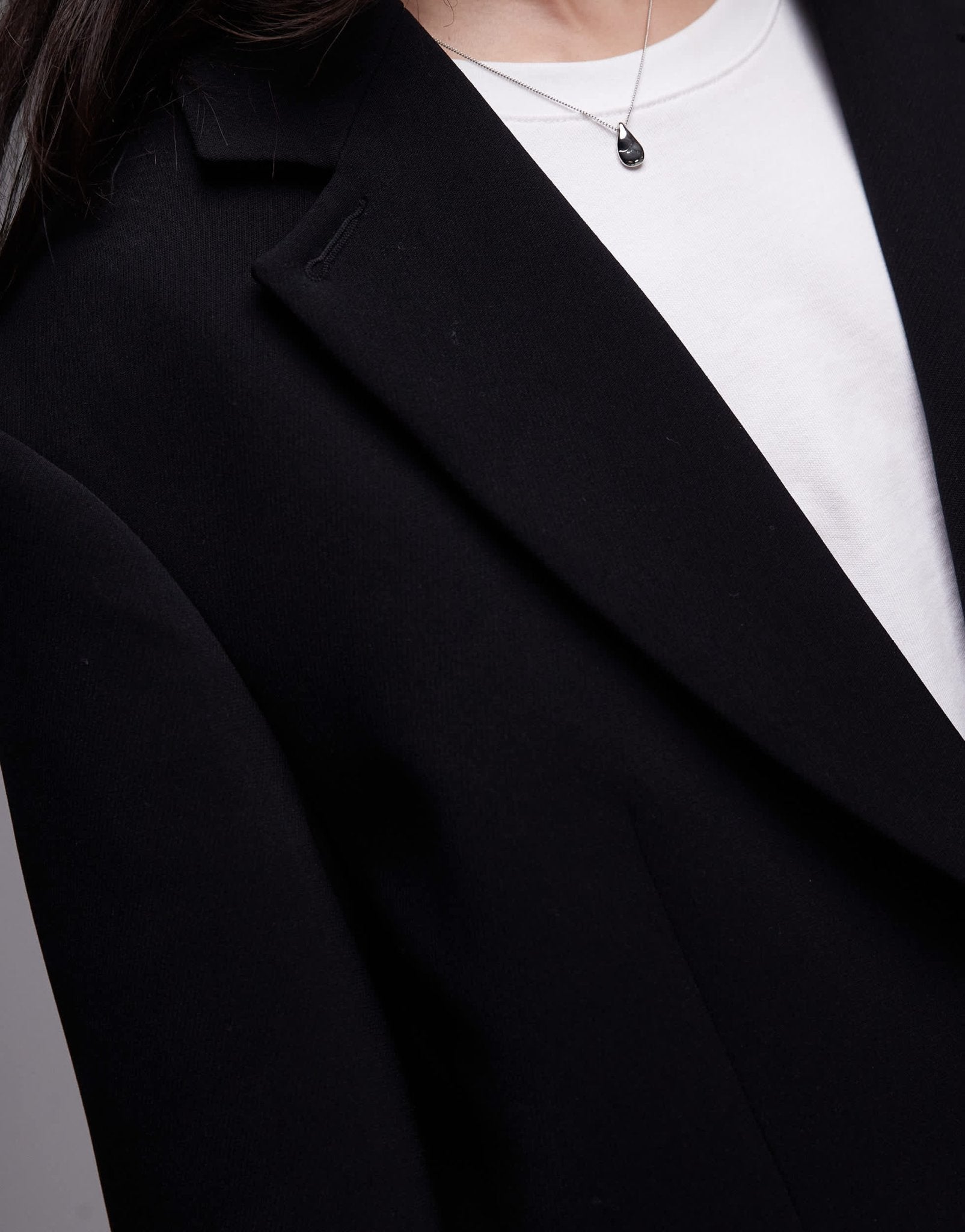 Topshop co ord oversized slouchy blazer in black BLACK - ASOS Sample Sale