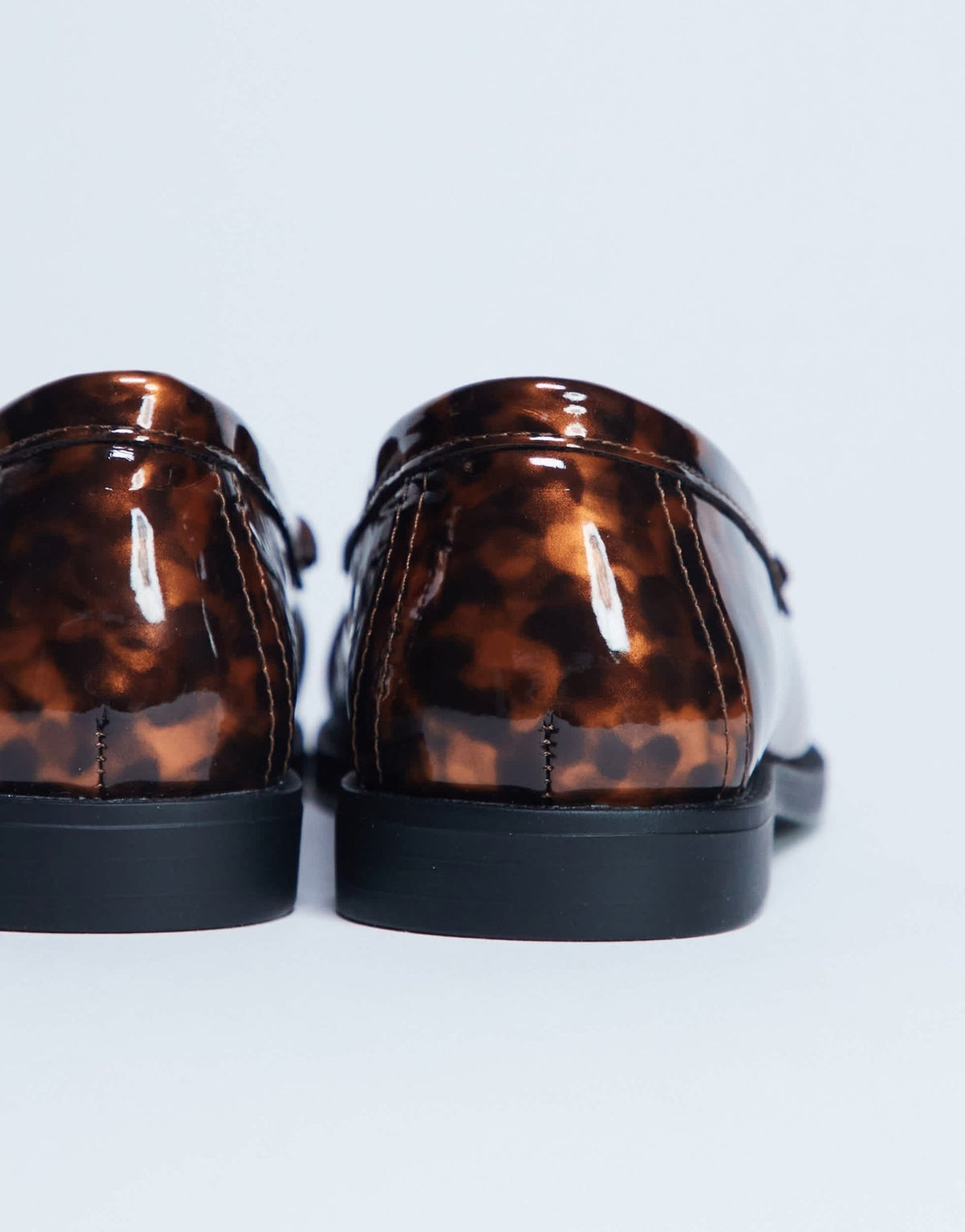 Topshop Coby ruched toe loafer in tortoise shell - ASOS Sample Sale