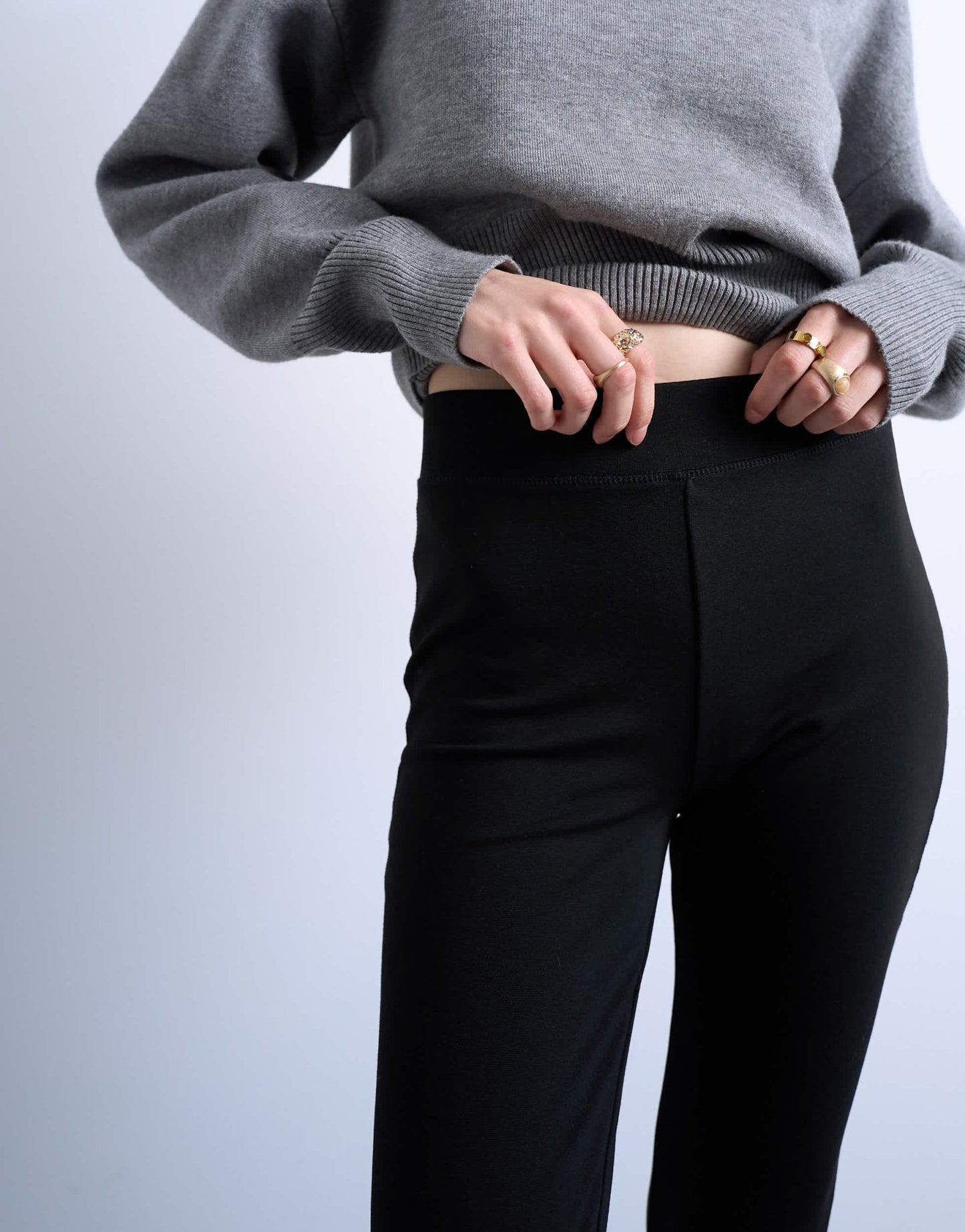 Topshop full length heavy weight legging in black - ASOS Sample Sale