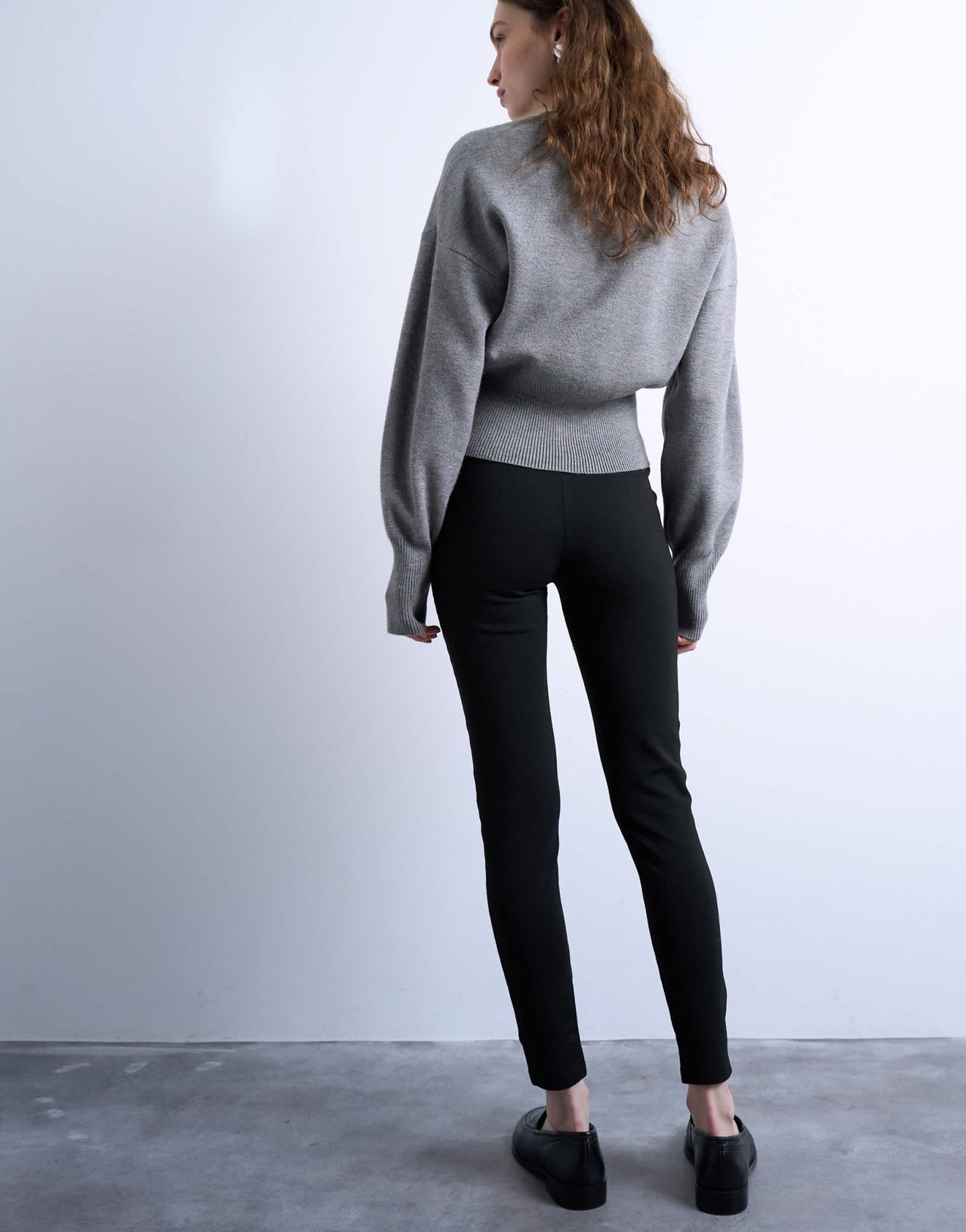 Topshop full length heavy weight legging in black - ASOS Sample Sale