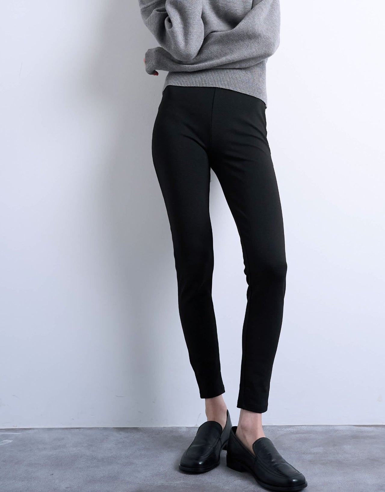 Topshop full length heavy weight legging in black - ASOS Sample Sale