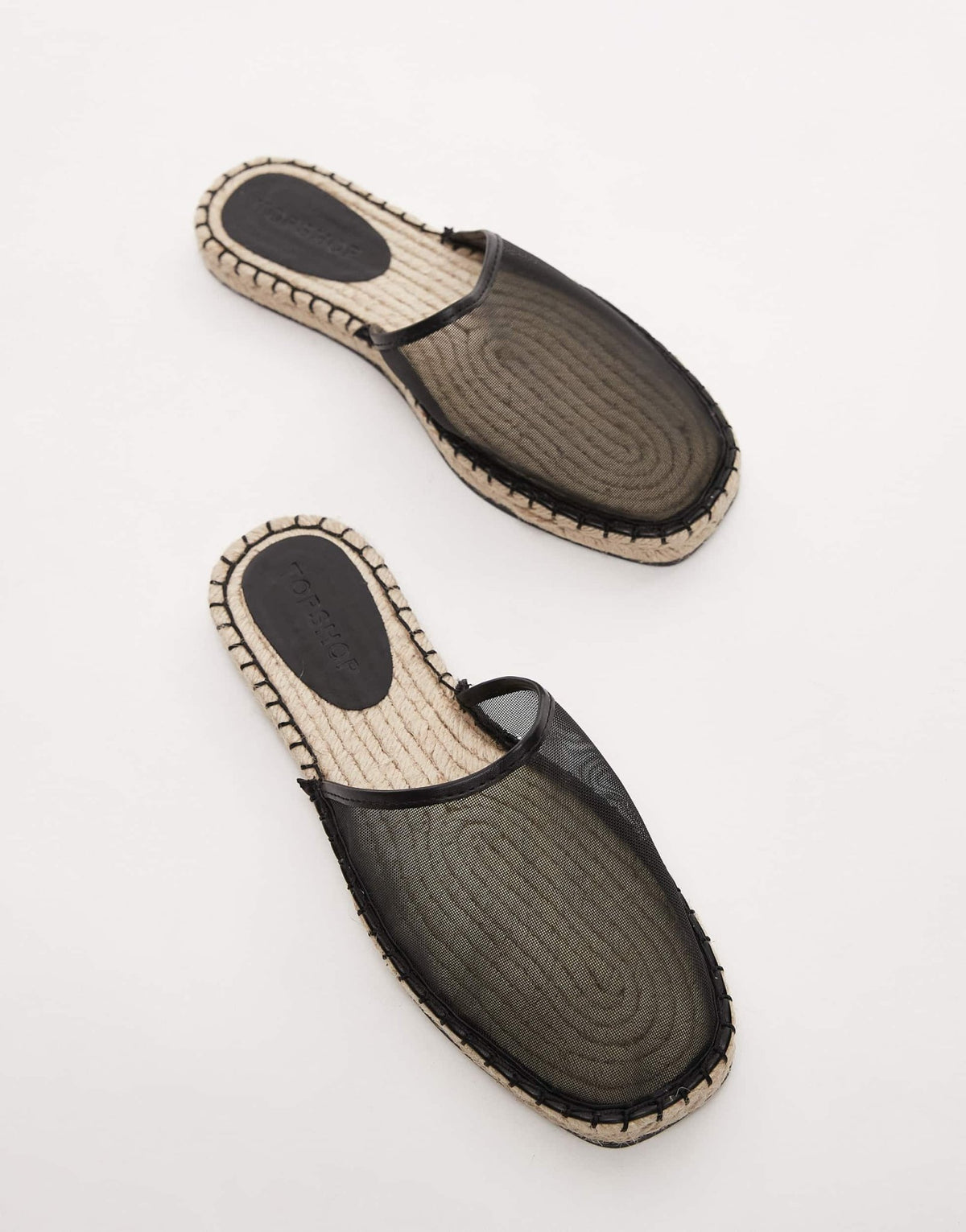 Topshop Harry espadrille mule in black - ASOS Sample Sale