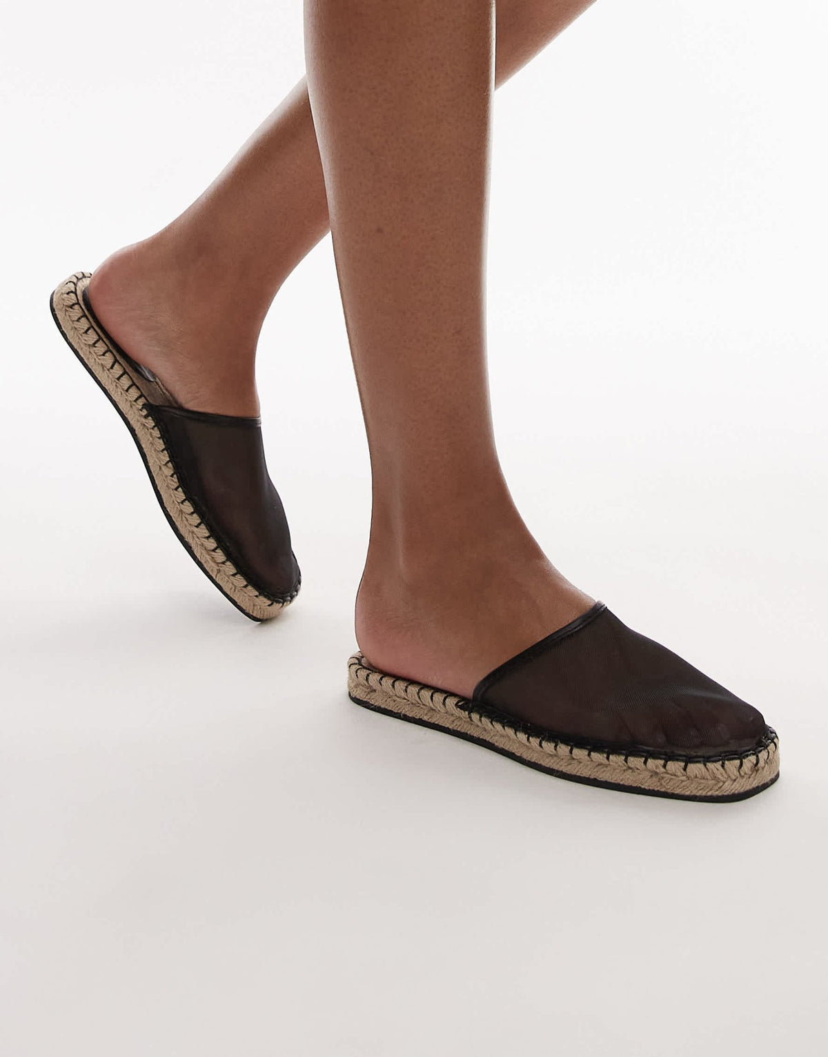 Topshop Harry espadrille mule in black - ASOS Sample Sale