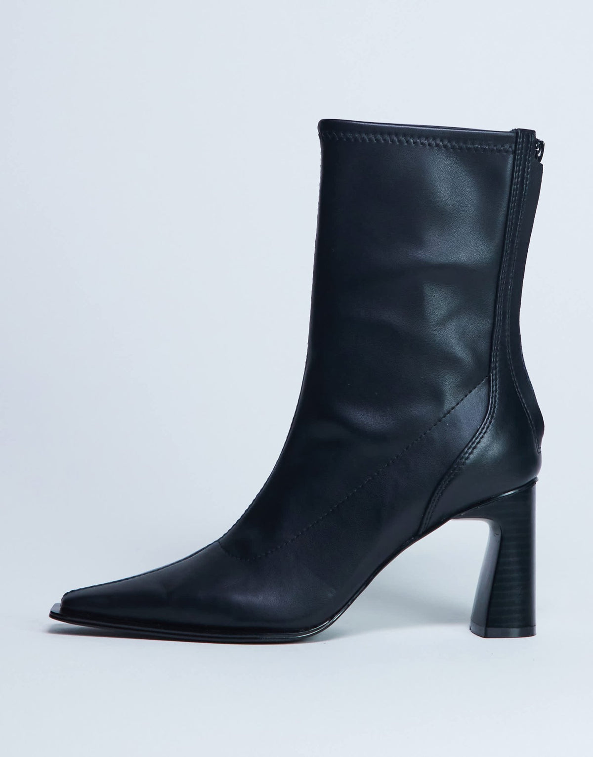 Topshop Nicky chisel toe ankle boot in black - ASOS Sample Sale