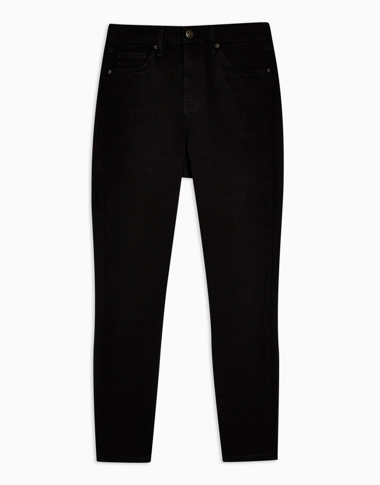 Topshop Petite Jamie jeans in black - ASOS Sample Sale
