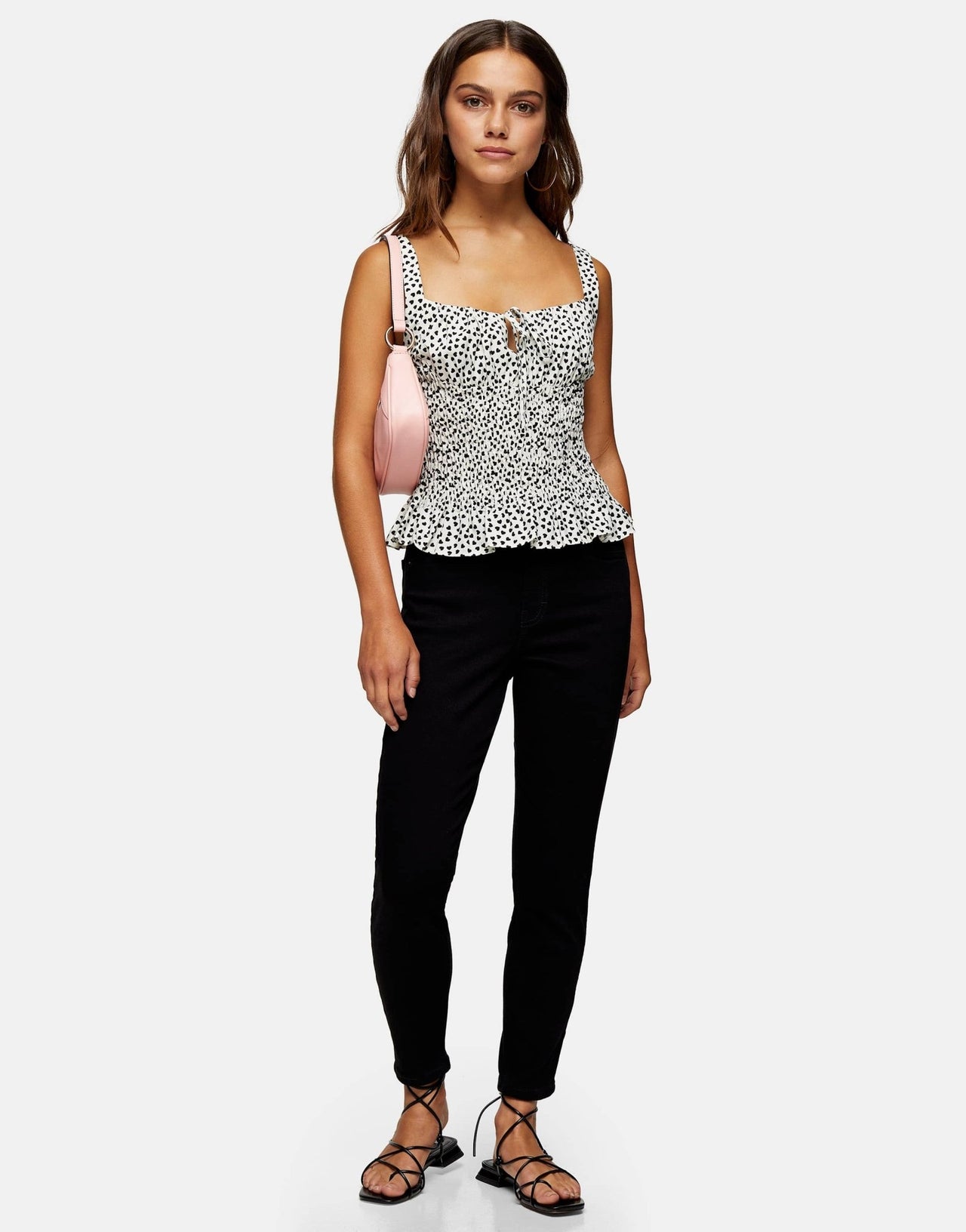 Topshop Petite Jamie jeans in black - ASOS Sample Sale