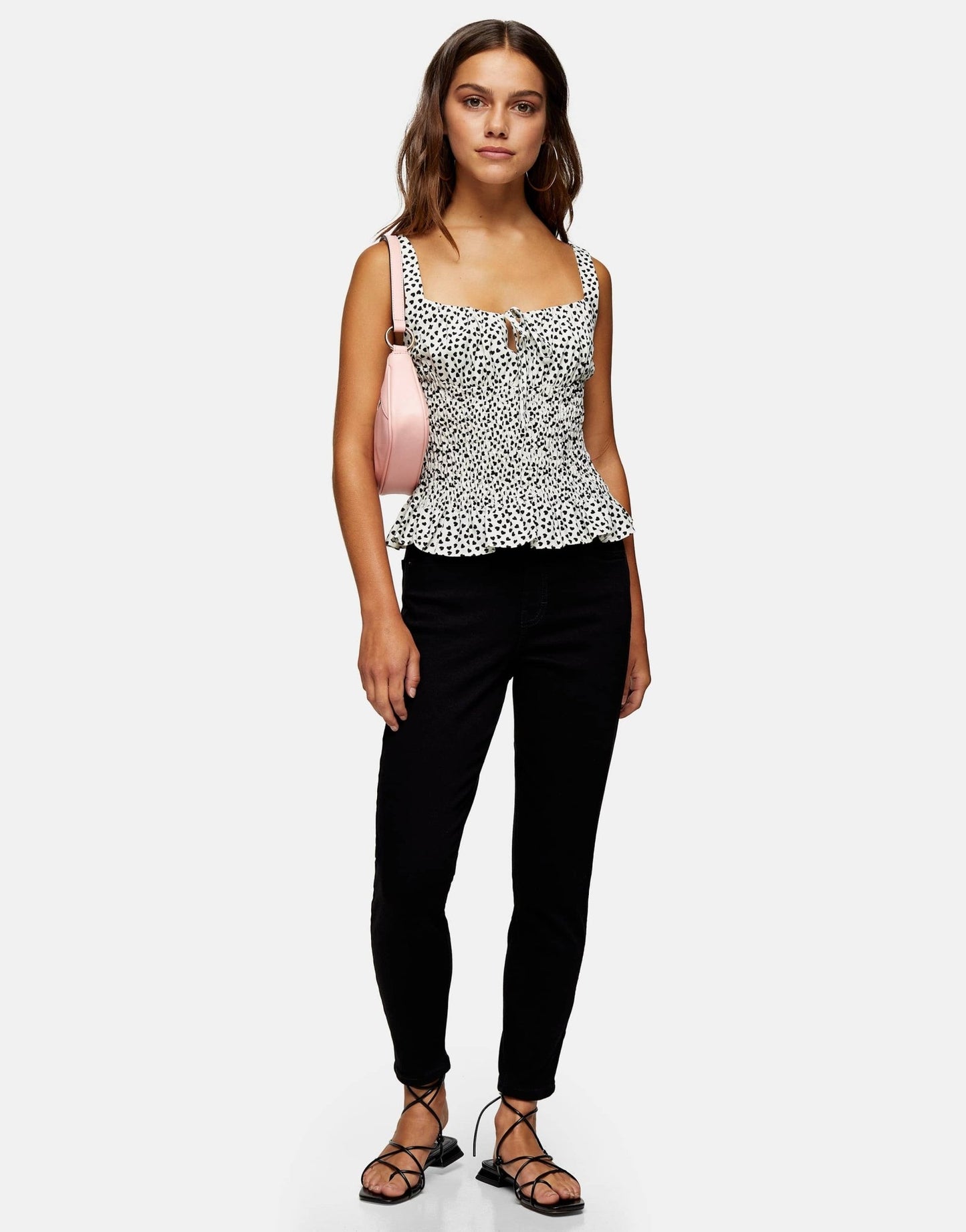 Topshop Petite Jamie jeans in black - ASOS Sample Sale