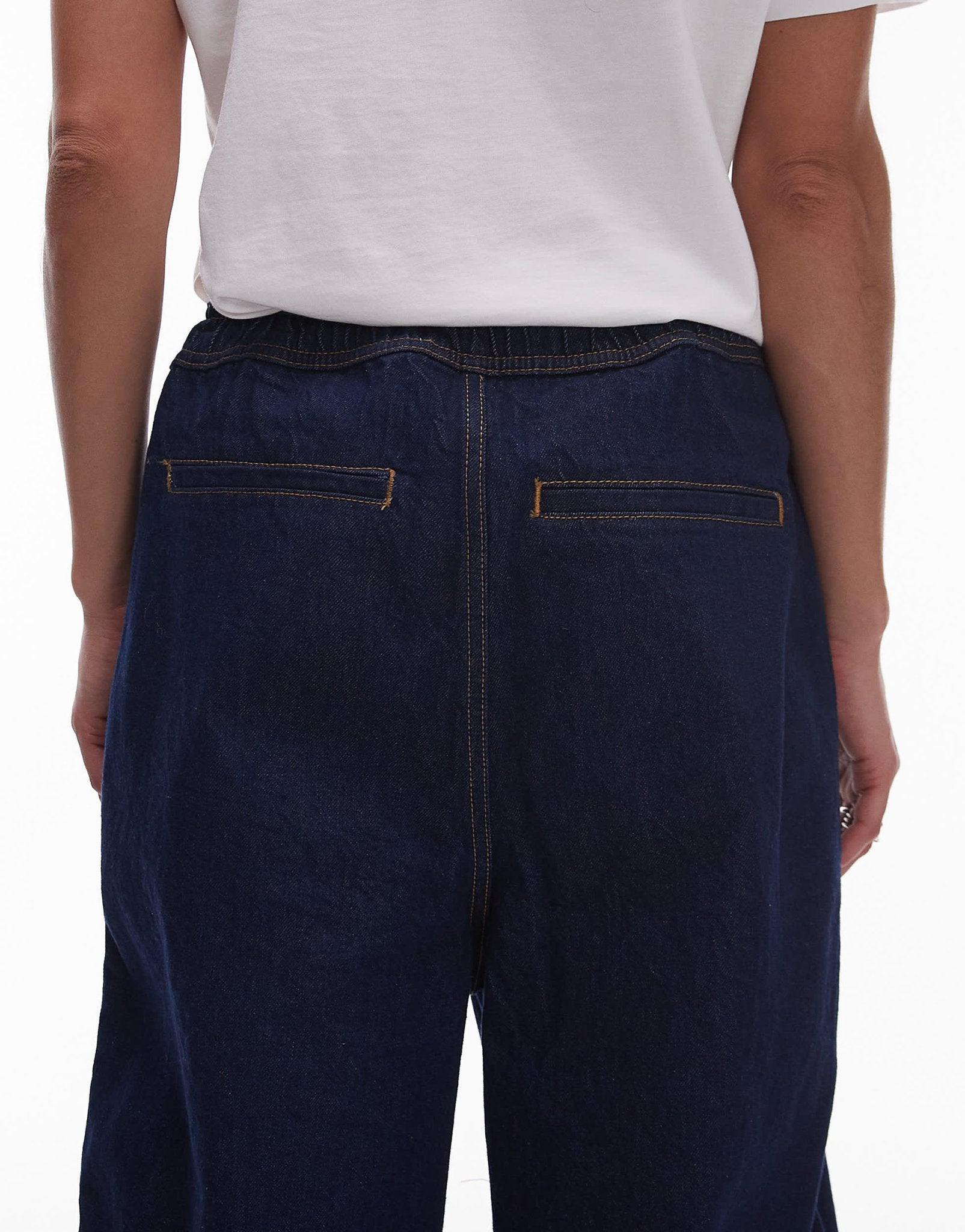 Topshop pull on jean in indigo - ASOS Sample Sale