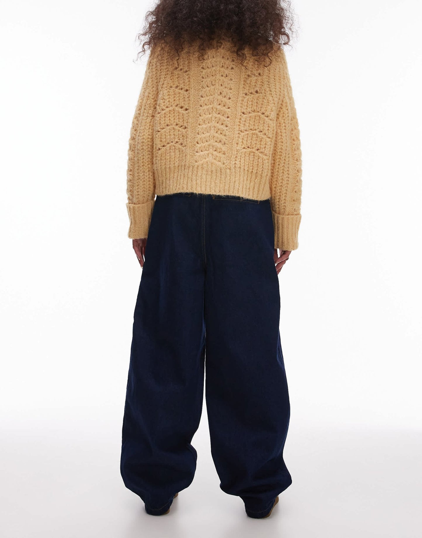 Topshop pull on jean in indigo - ASOS Sample Sale