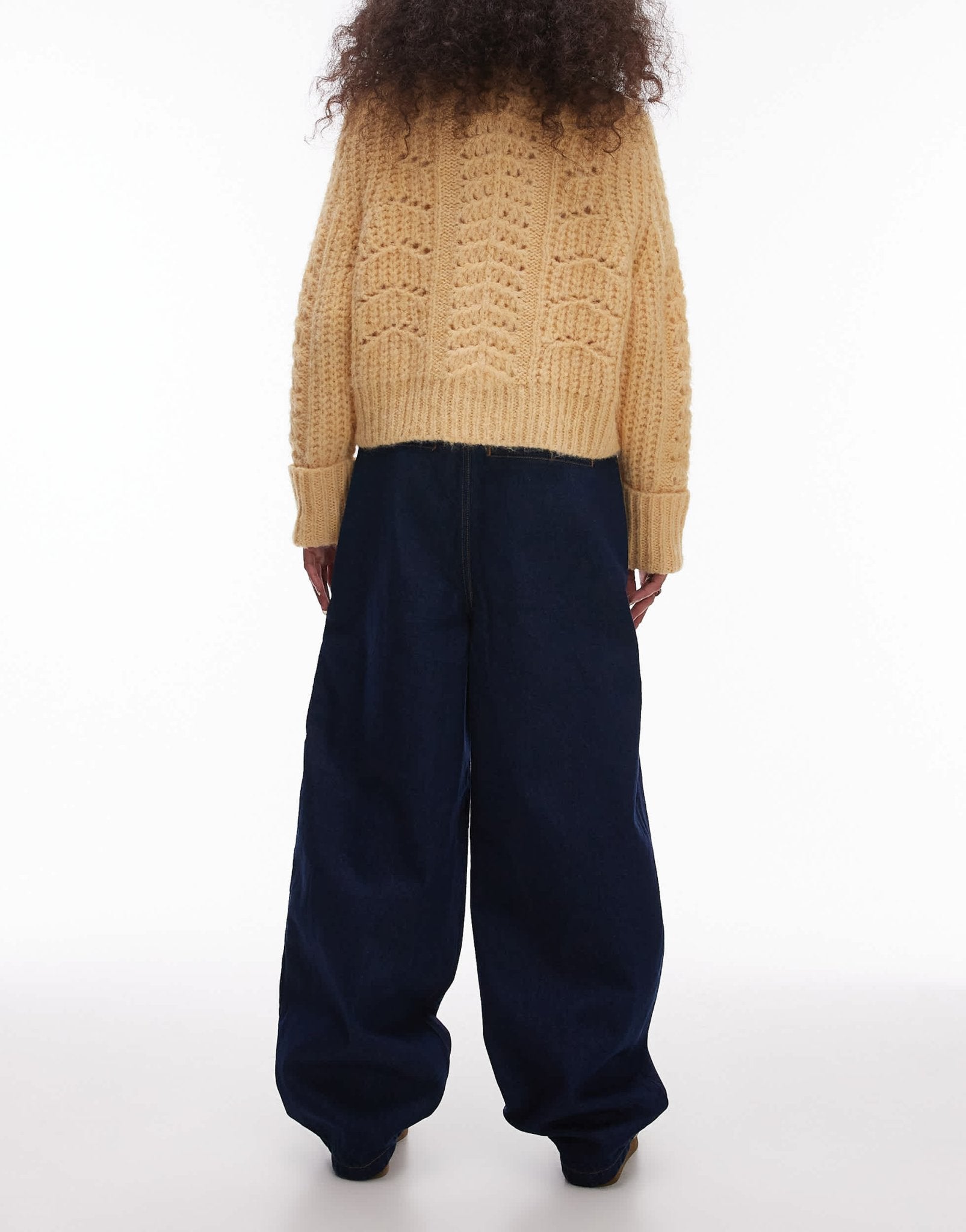 Topshop pull on jean in indigo - ASOS Sample Sale