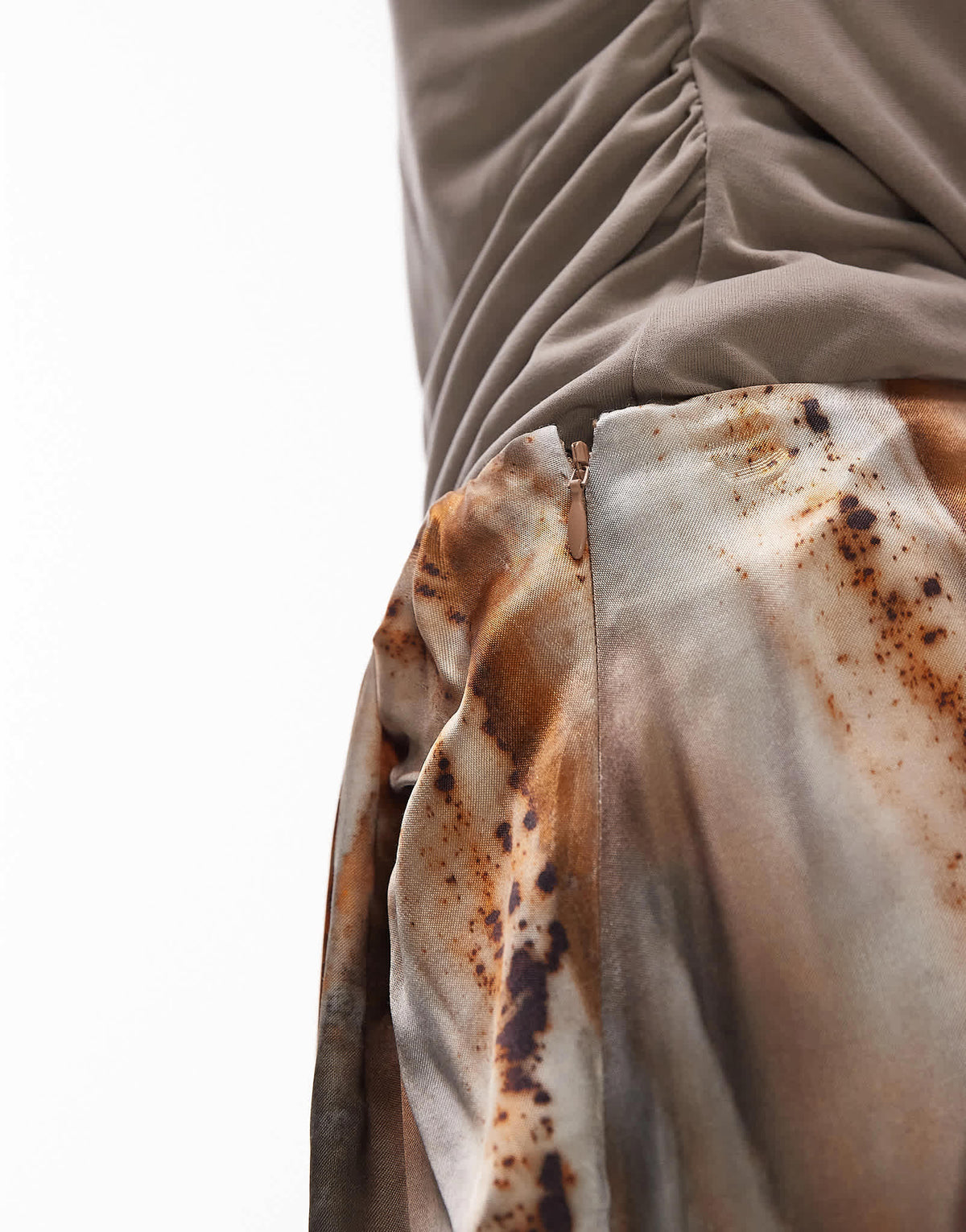 Topshop sarong mini skirt in mineral print - ASOS Sample Sale