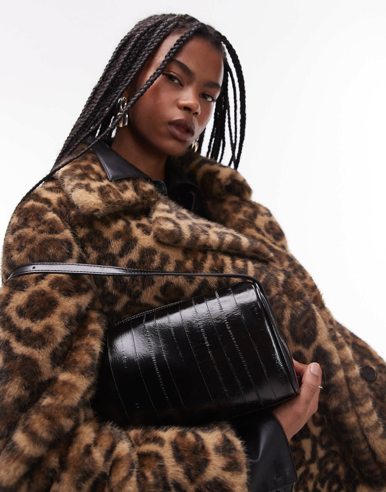 Topshop Sullivan barrel shoulder bag in black - ASOS Sample Sale