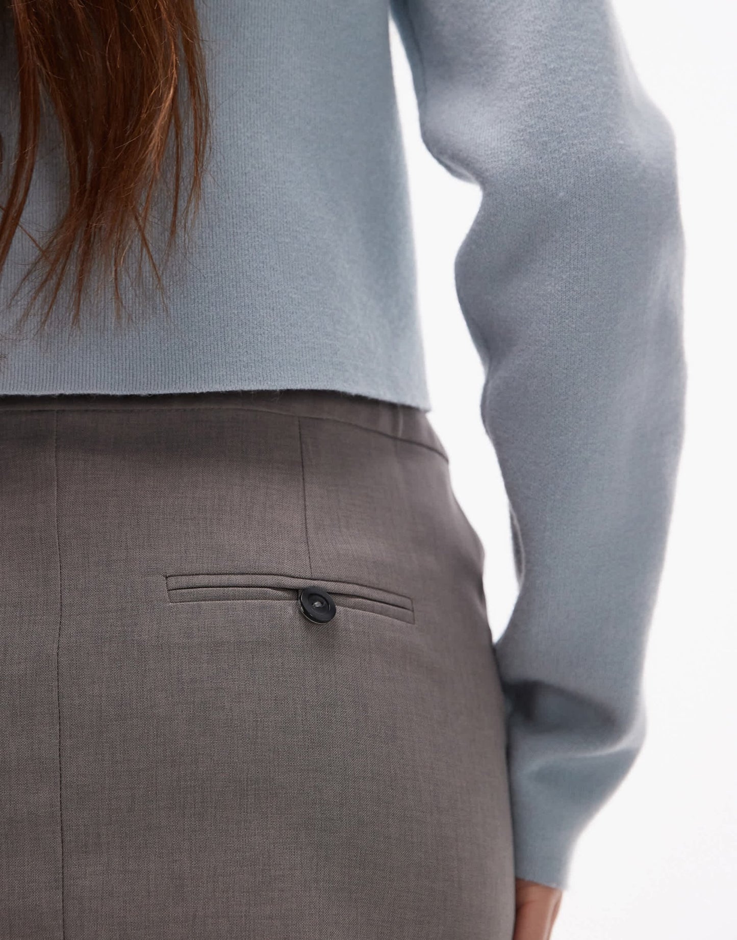 Topshop tailored mini skirt in mink - ASOS Sample Sale