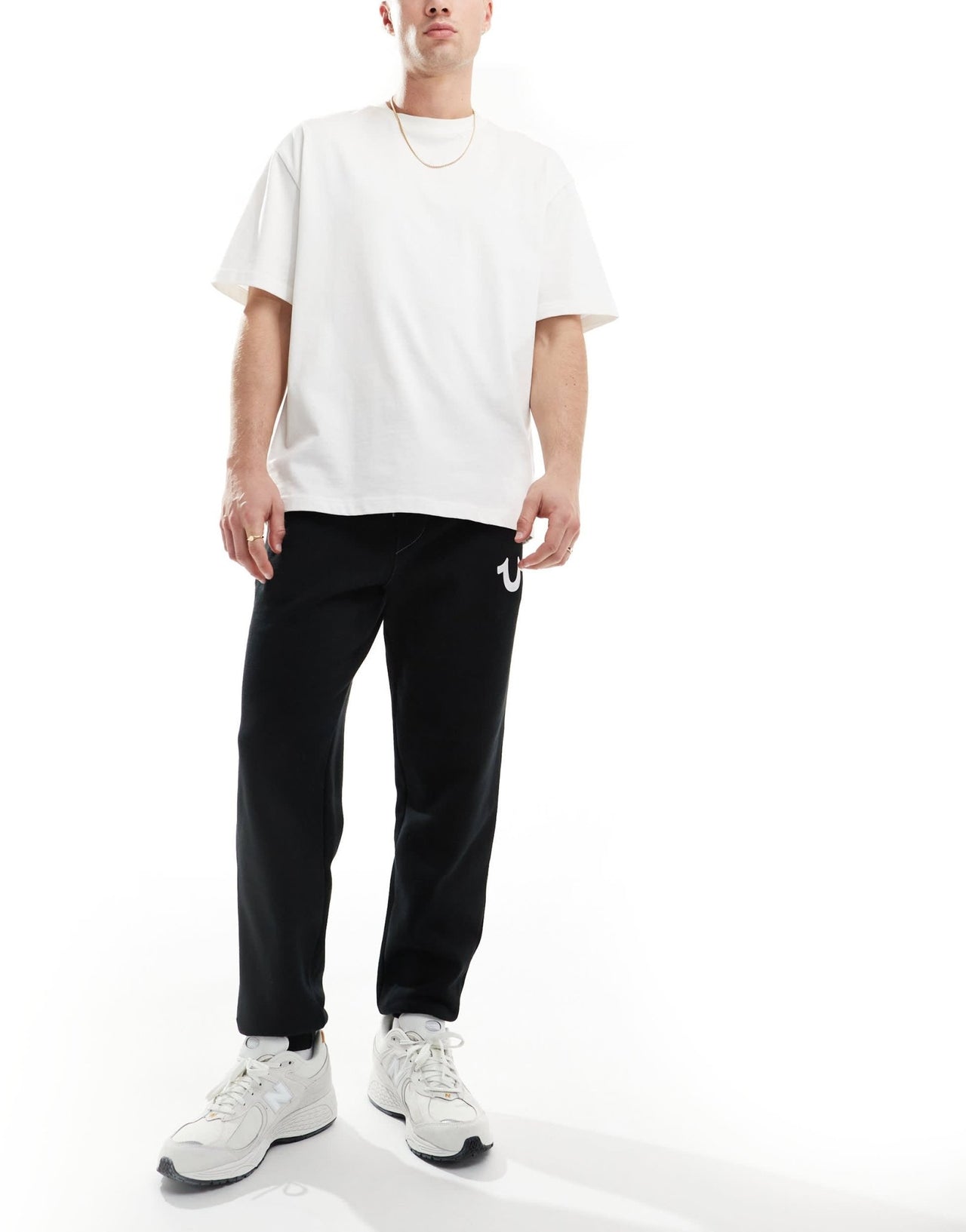 True Religion sweat in black - ASOS Sample Sale