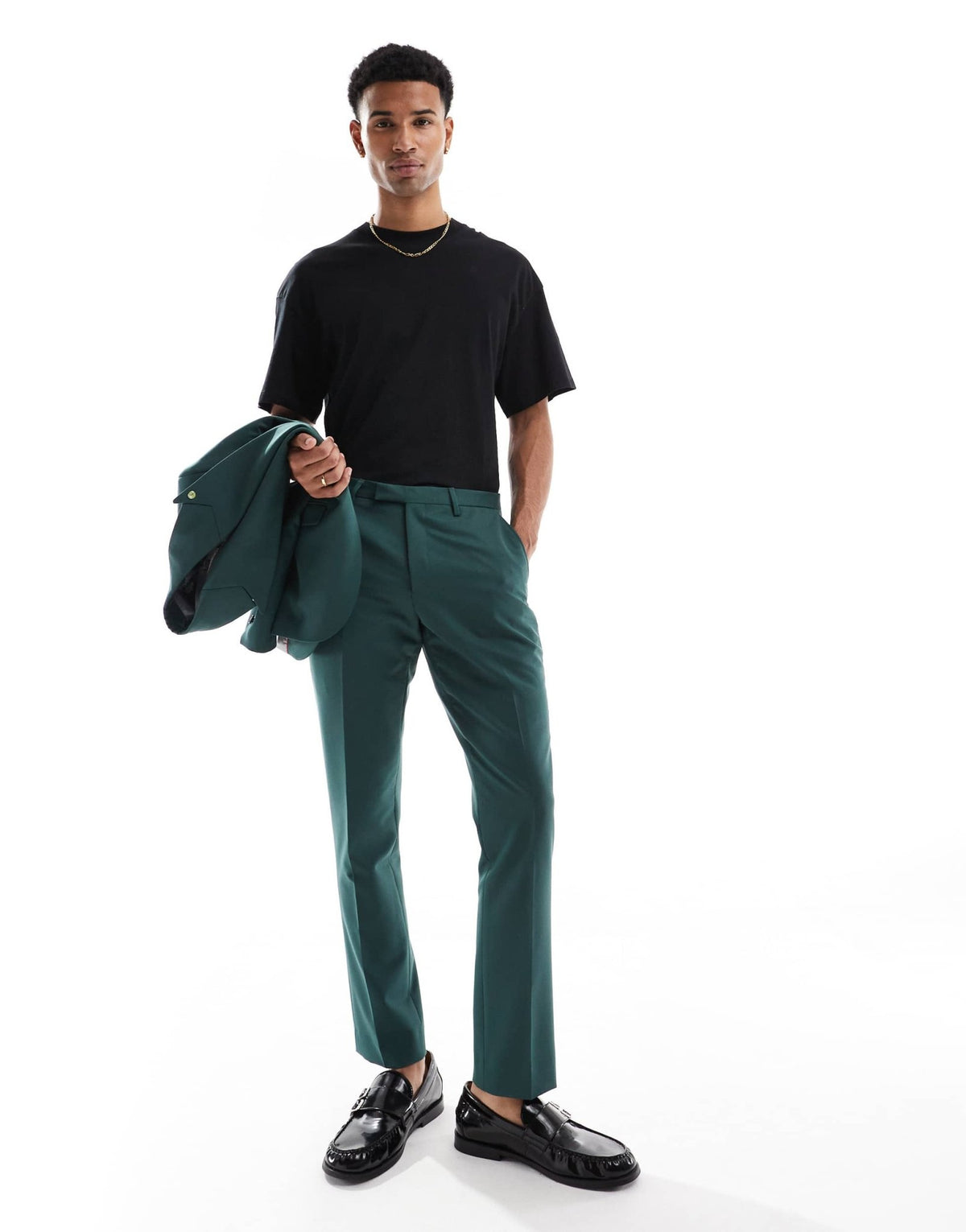 Twisted Tailor Buscot skinny suit trousers in forest green co - ord - ASOS Sample Sale