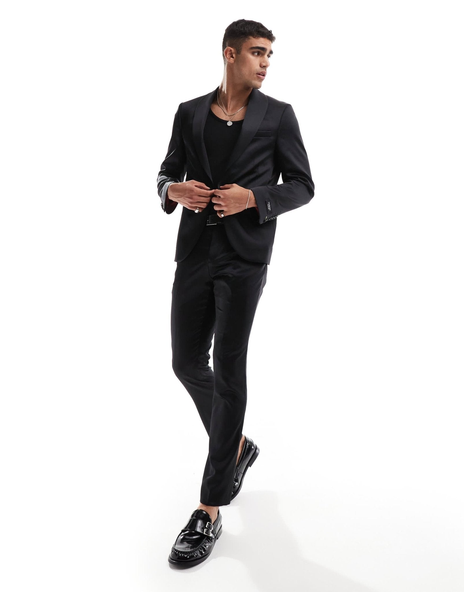 Twisted Tailor Draco skinny suit jacket in black co - ord - ASOS Sample Sale