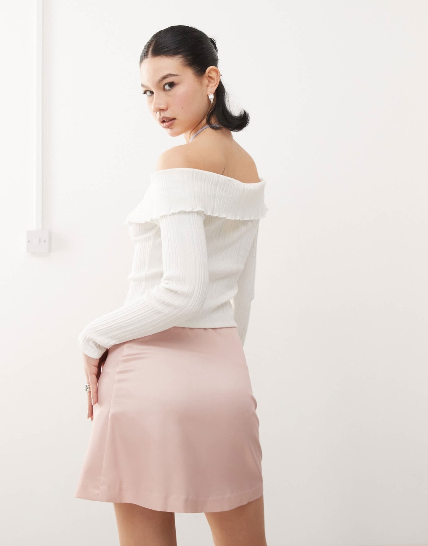 Tyler McGillivary fawn motif a - line mini skirt in pink - ASOS Sample Sale