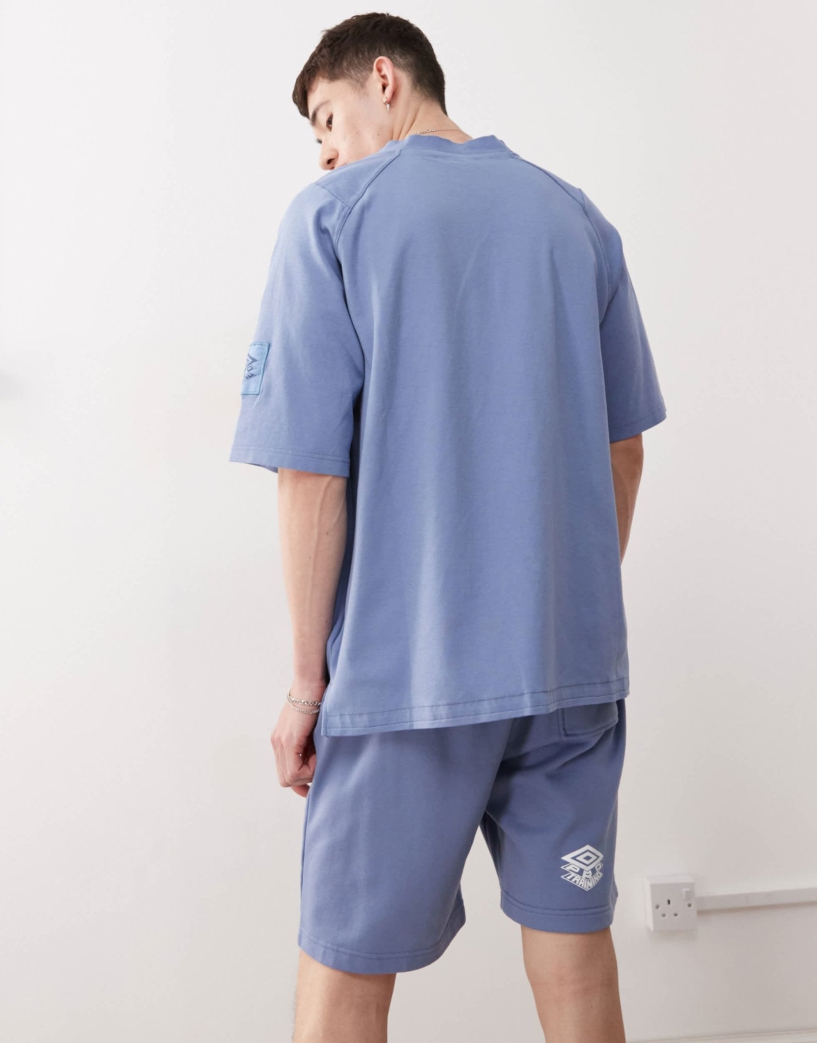 Umbro Drill embroidered logo shorts in blue - ASOS Sample Sale