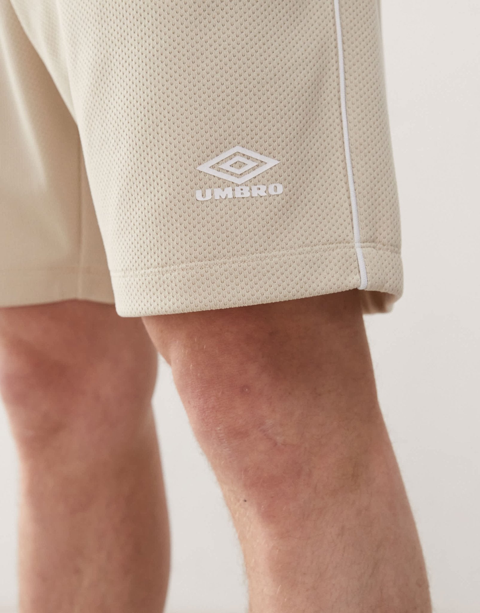 Umbro panelled mesh shorts in beige - ASOS Sample Sale